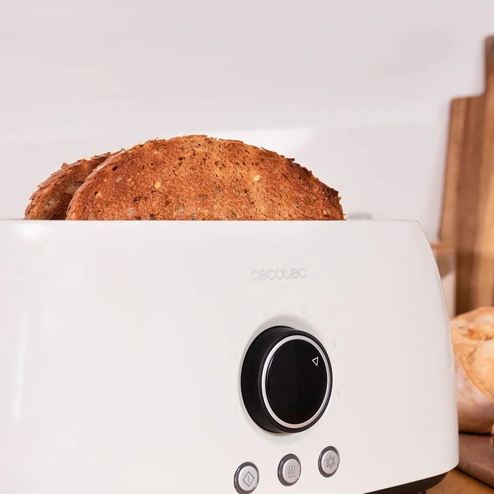 Cecotec ClassicToast 15000 Beige ExtraDouble cyfrowy toster 2 szerokie długie otwory