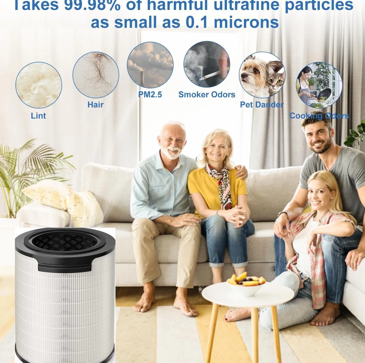 Filtr HEPA FY1700 kompatybilny z Philips 1000i AC1715/70 AC1715/41 AC1715/30 FY1700/30