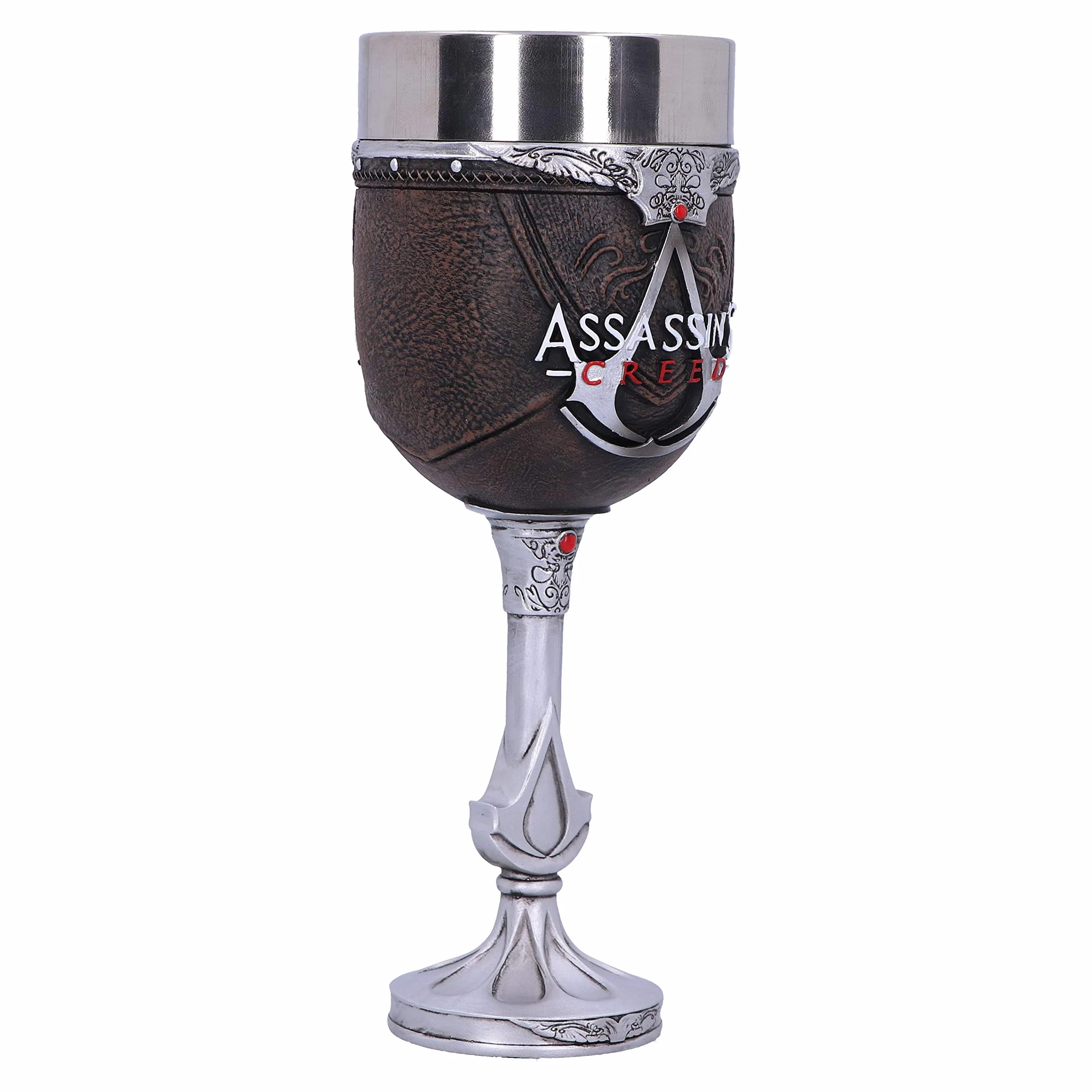 Nemesis Now Oficjalnie licencjonowany Assassins Creed brązowy kieliszek do gier z ukrytym ostrzem, 20,5 cm