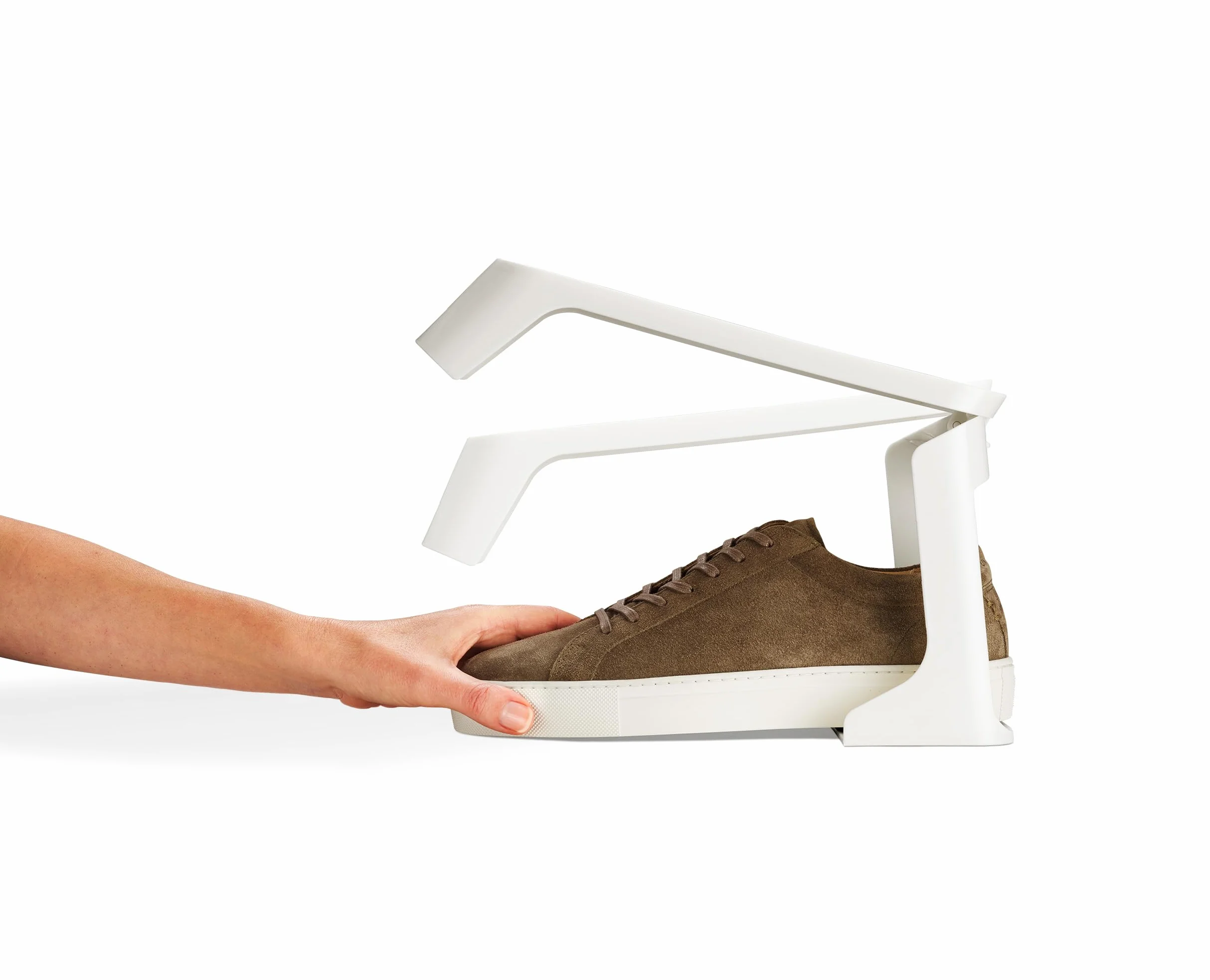 Joseph Joseph Shoe-In Kompaktowy Organizer na Buty, Uchylne Przegrody, Antypoślizgowy, Mieści 1 Par, Idealny na Półki/Szafy, 6 sztuk