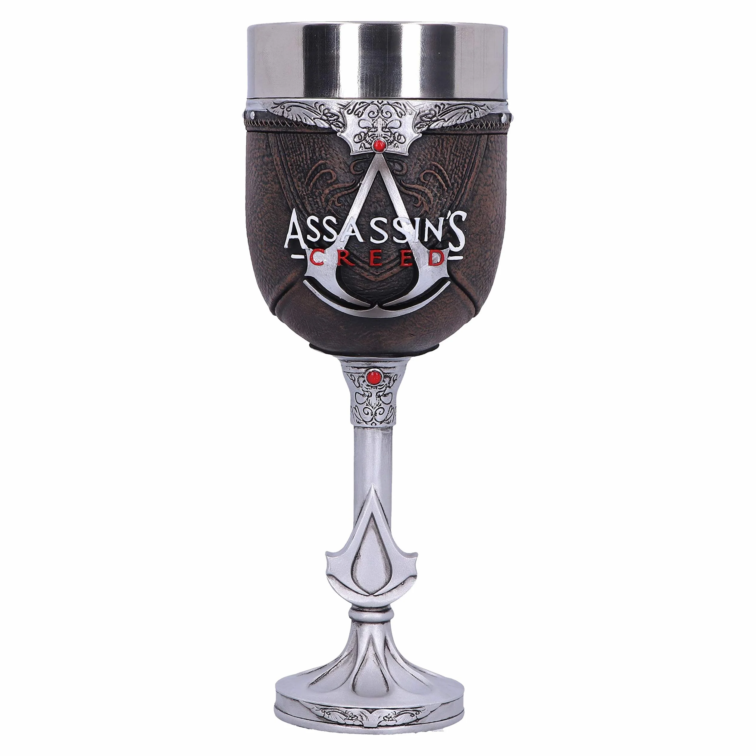 Nemesis Now Oficjalnie licencjonowany Assassins Creed brązowy kieliszek do gier z ukrytym ostrzem, 20,5 cm