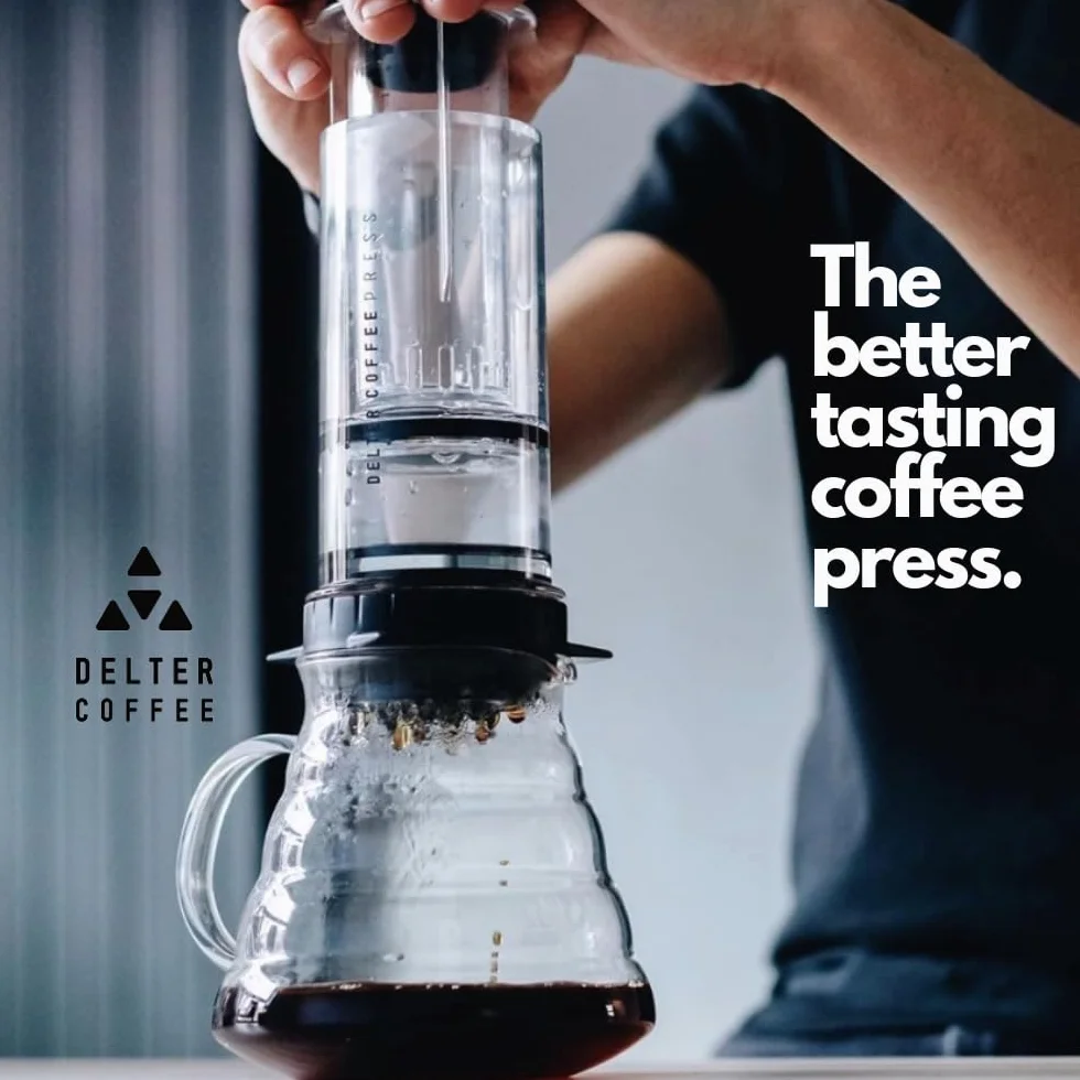 Delter ekspres do kawy 400 ml przydymiony szary