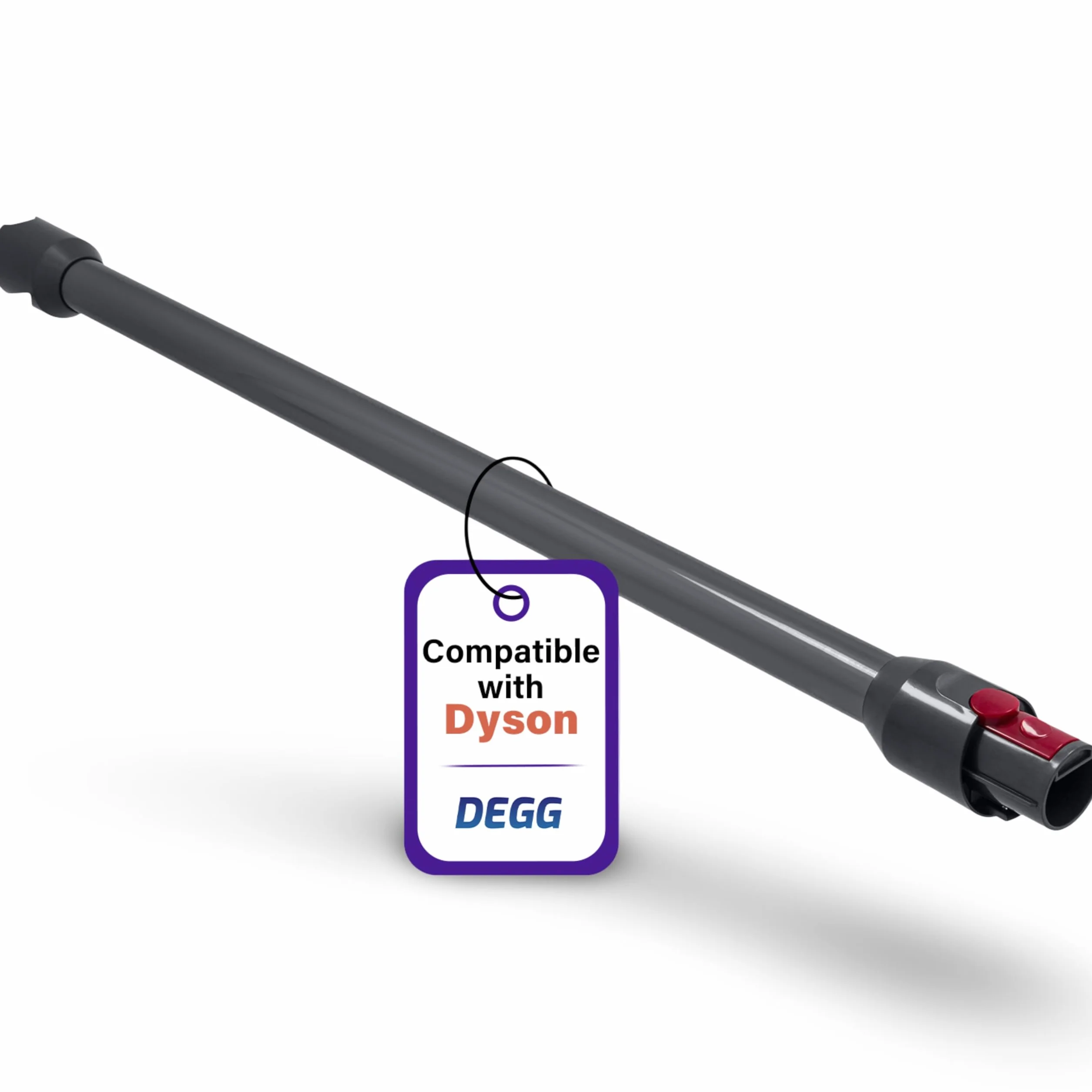 DEGG Wąż do odkurzacza kompatybilny z Dyson V12 34 mm przedłużający ciemnoszary