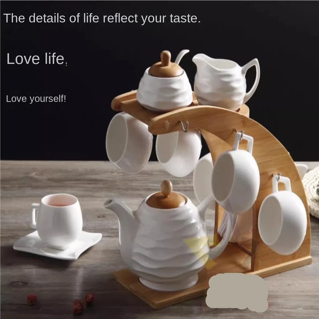 Kubek do kawy, Ślubny zestaw do kawy Ceramika Pure White Minimalistyczny podwieczorku Filiżanka herbaty