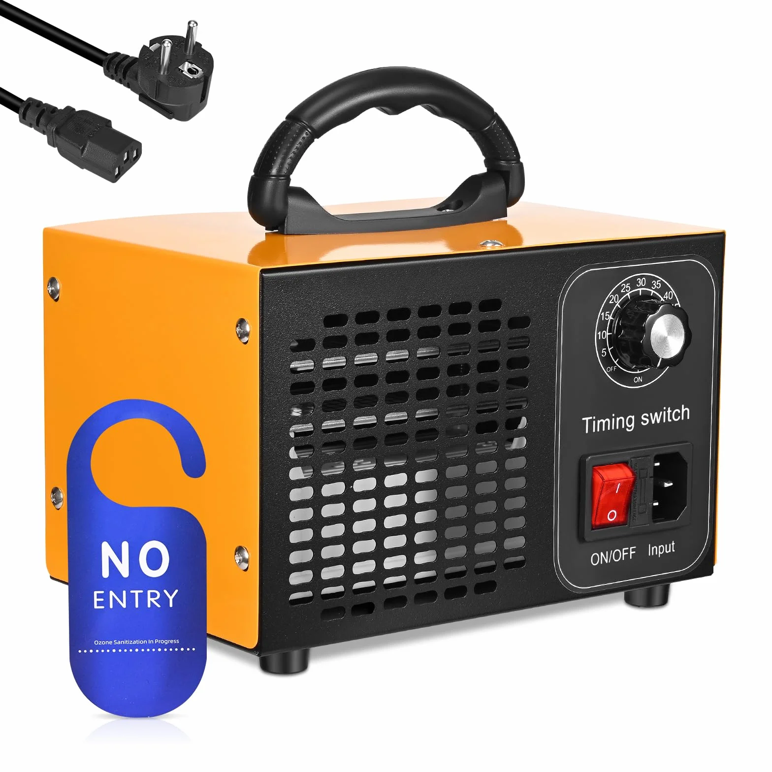 Generator ozonu 60000 mg/h 400 m² oczyszczacz powietrza O3 z timerem 60 min czarny