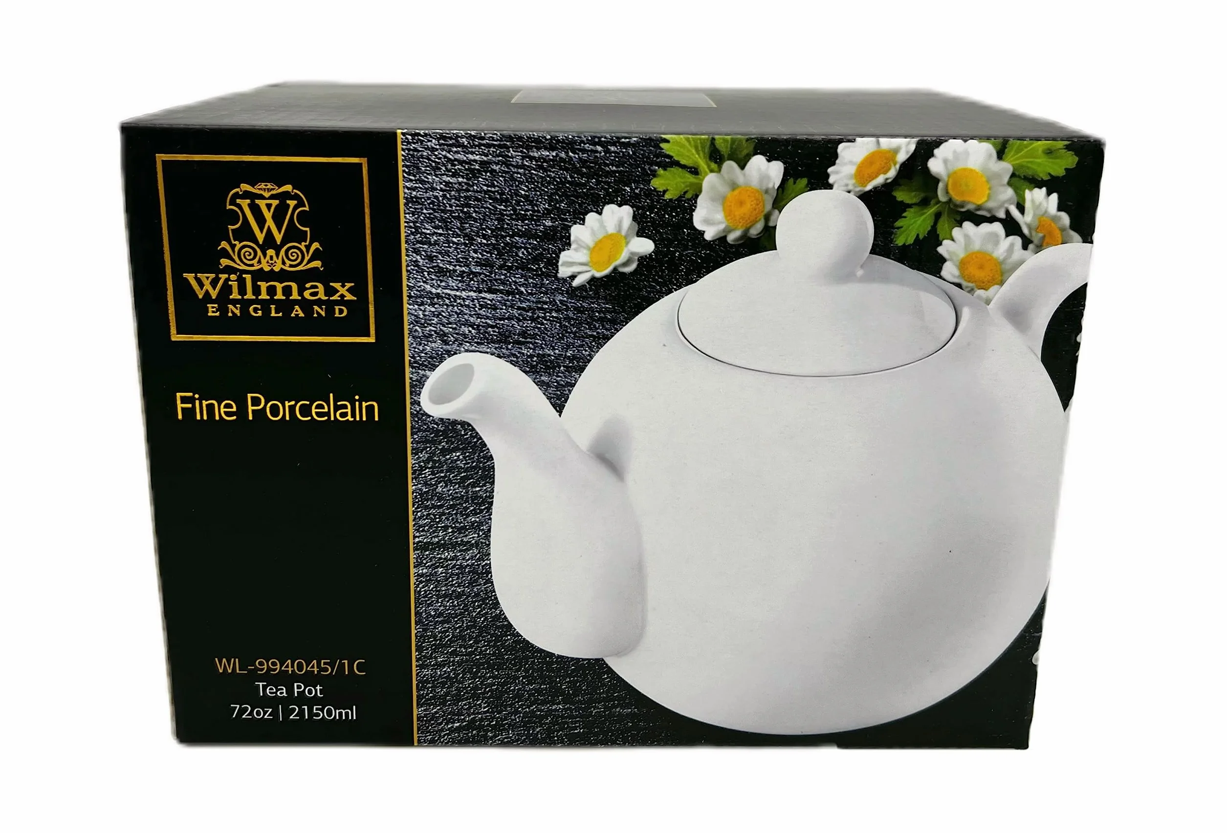 Wilmax WL-994045/A porcelanowy dzbanek do herbaty, biały, pojemność 2150 ml