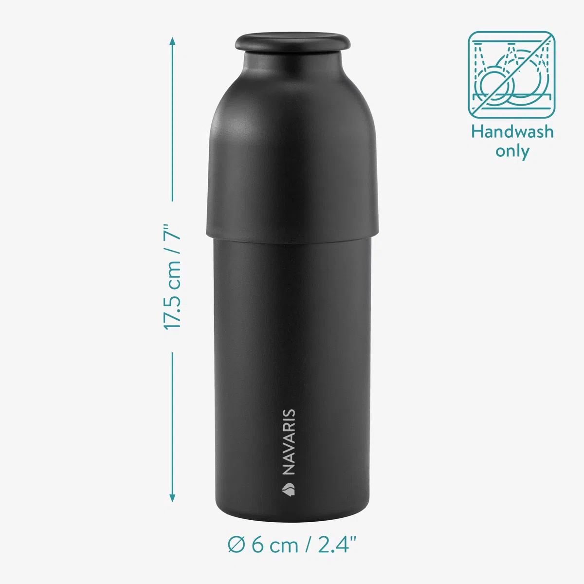 Navaris 60426.01_m000632 Ekspres do recyklingu kapsułek kawy – recykling kapsułek – pojemnik z recyklingu kompatybilny z m.in. kapsułkami Nespresso – ręczny separator na kapsułki i fusy kawy – czarny