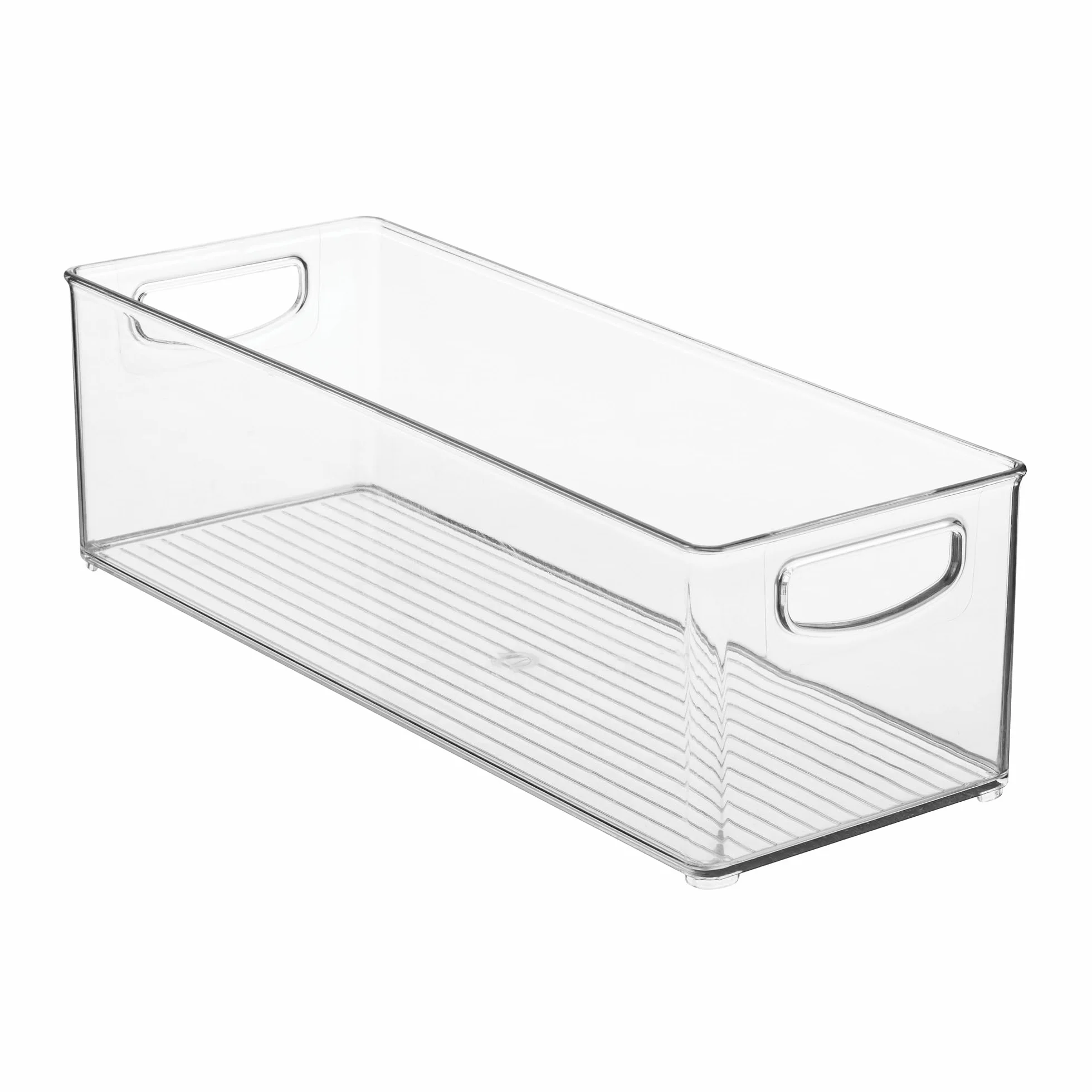 iDesign 4-częściowe plastikowe pojemniki do przechowywania spiżarni, zamrażarki i lodówki przezroczyste