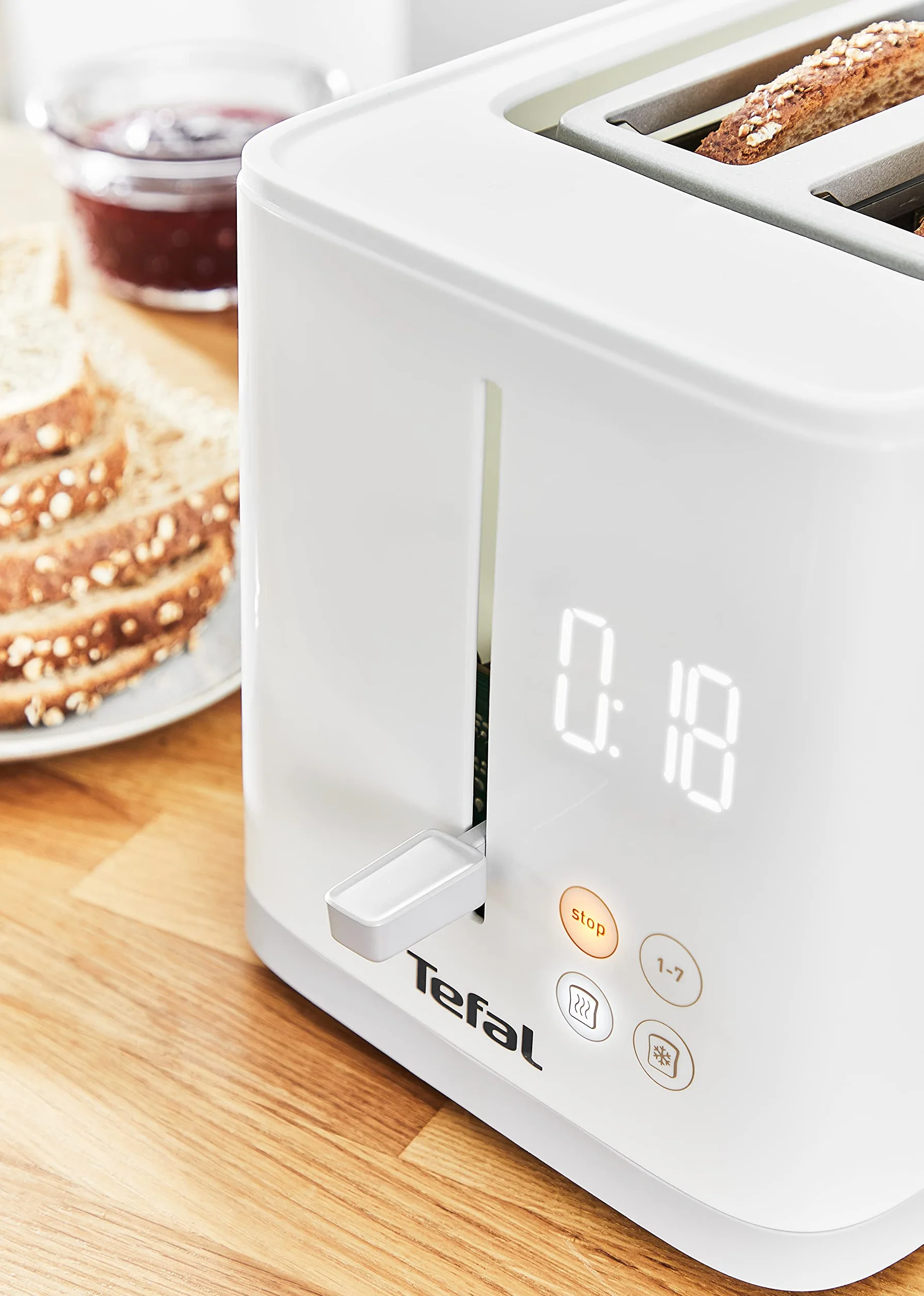TEFAL TT6931 Sense Toster 7 poziomów opiekania biały