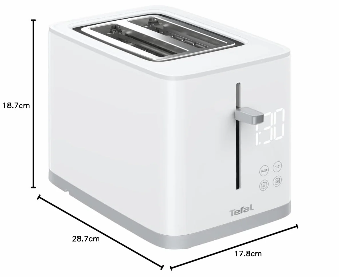 TEFAL TT6931 Sense Toster 7 poziomów opiekania biały