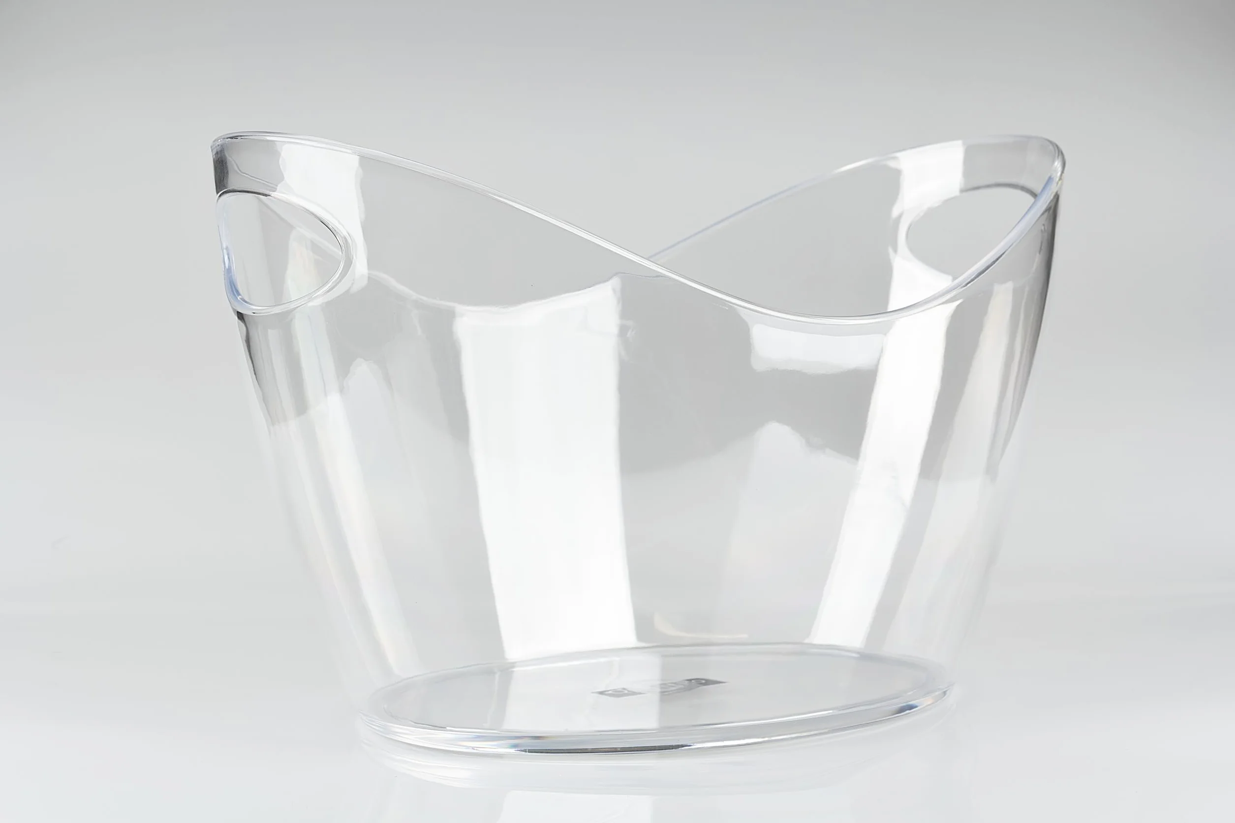 Owalny Pojemnik na Lód 12L Przezroczysty Plastik PS 40,5 x 29 x 24,5 cm
