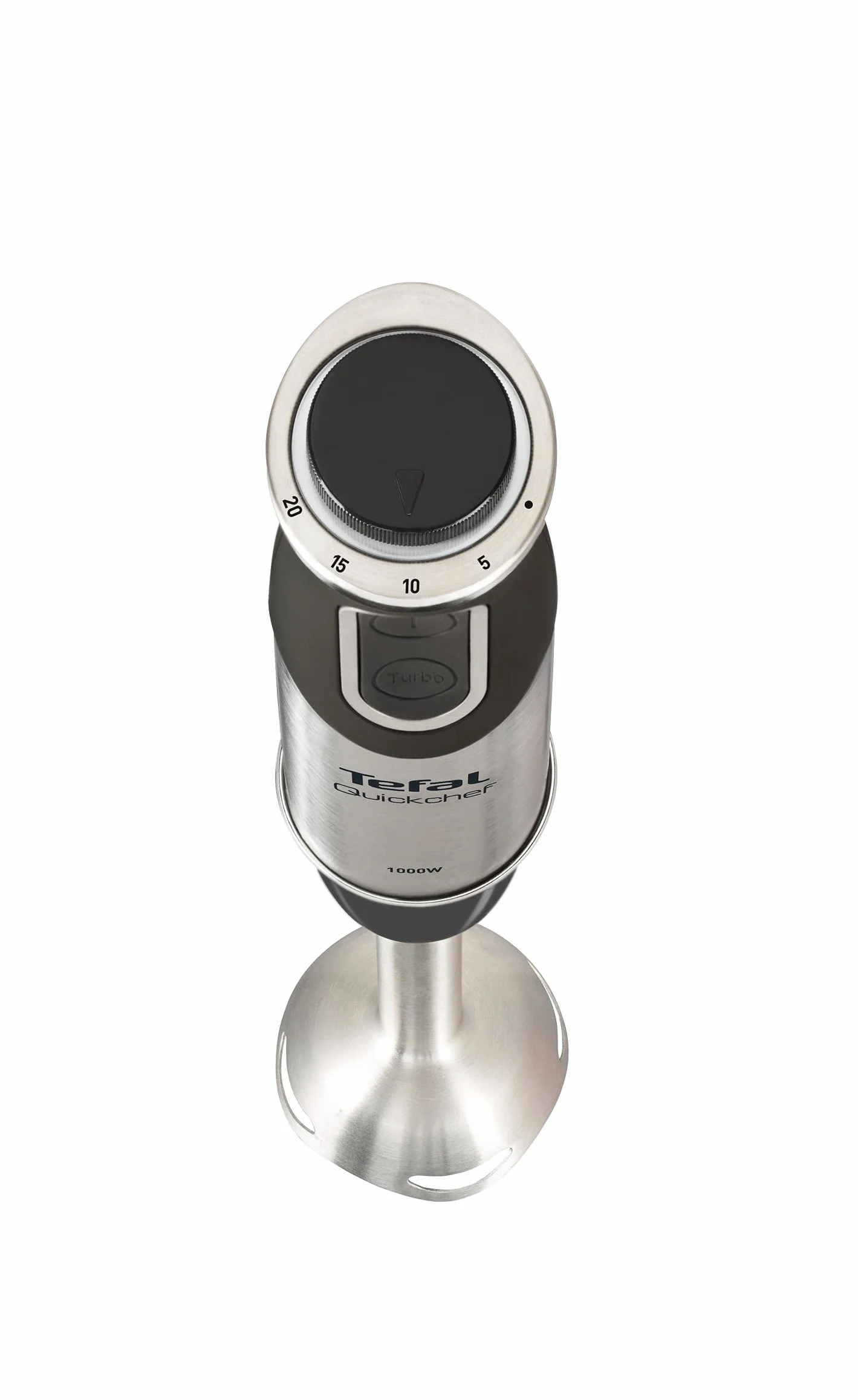 TEFAL QuickChef HB659838, Blender ręczny o mocy 1000W, Stalowo-czarny, 20 prędkości, Pojemnik do blendowania 800 ml, Mini-rozdrabniacz 500 ml, Osłona przed chlapaniem