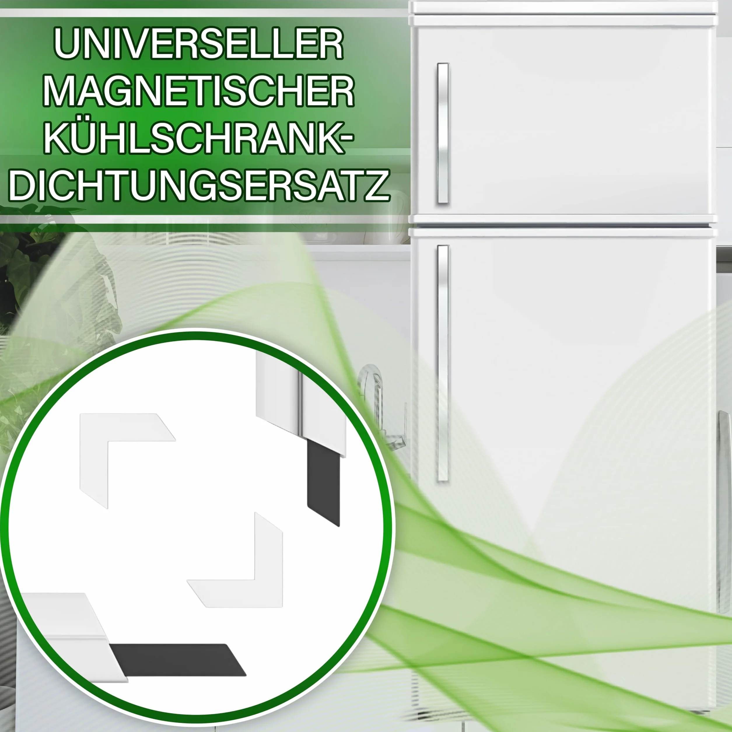 ONIX TECH Uniwersalny zestaw magnetycznych drzwi lodówki z zamrażarką 1300x700 mm