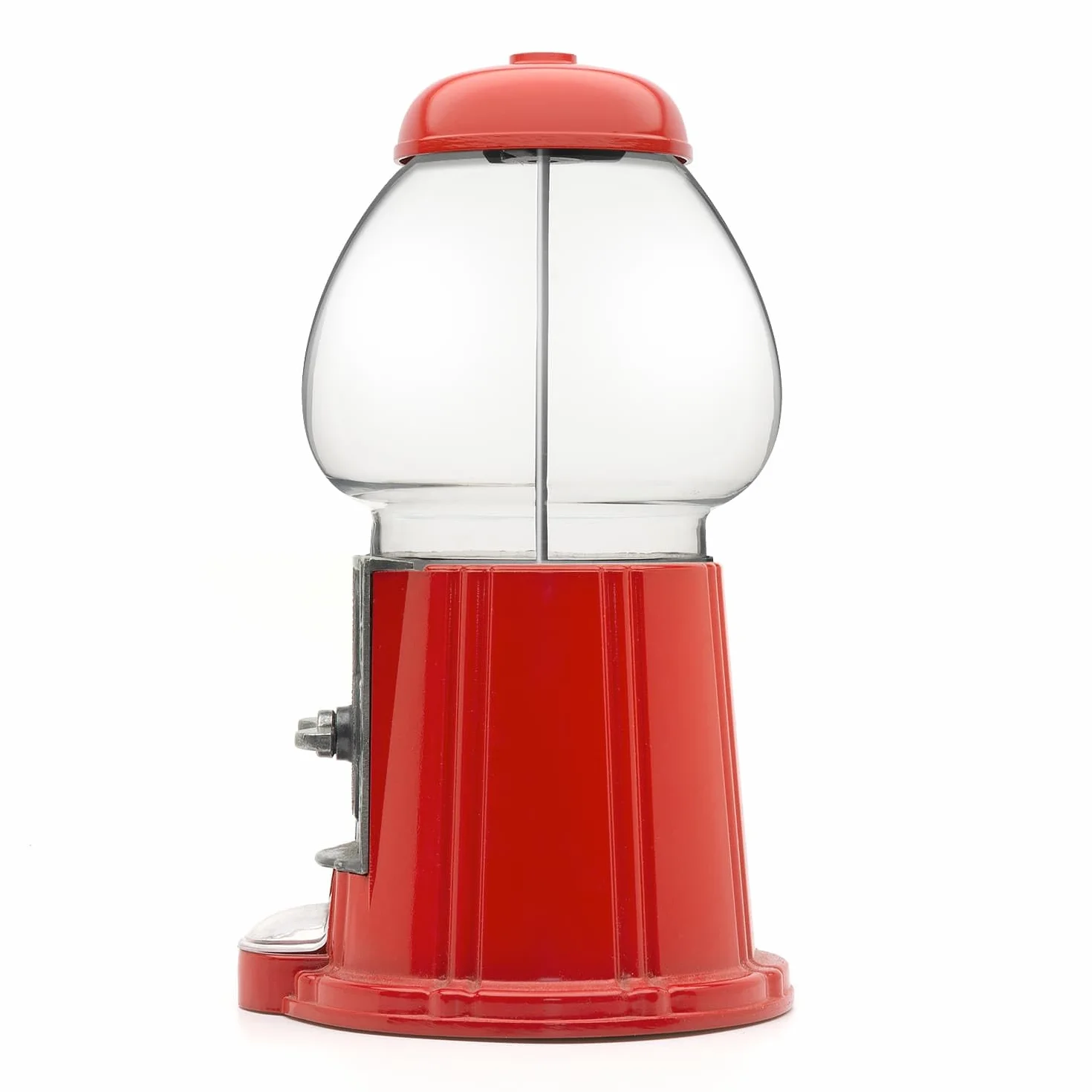 CKB LTD Duża maszyna do Gumball retro dozownik słodyczy skarbonka na monety 28 cm czerwony