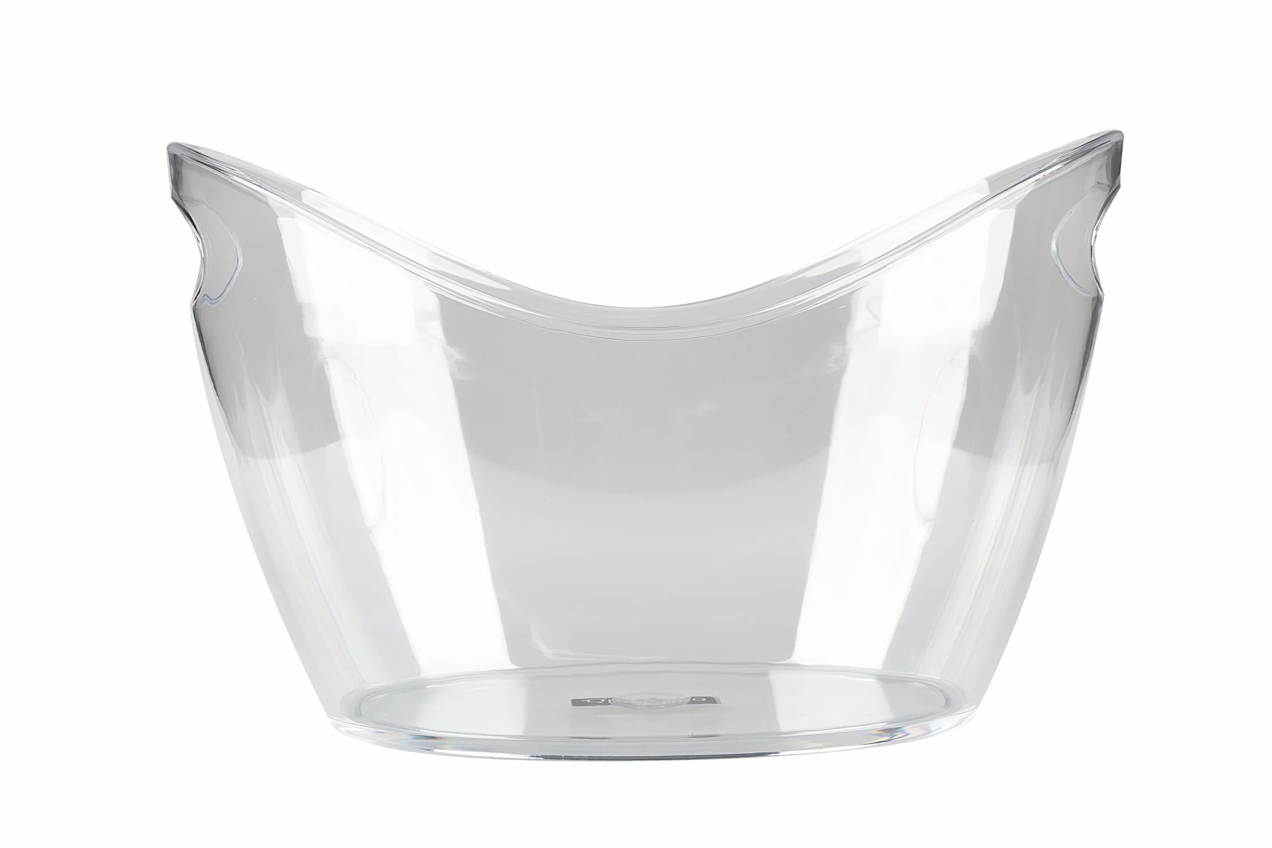 Owalny Pojemnik na Lód 12L Przezroczysty Plastik PS 40,5 x 29 x 24,5 cm
