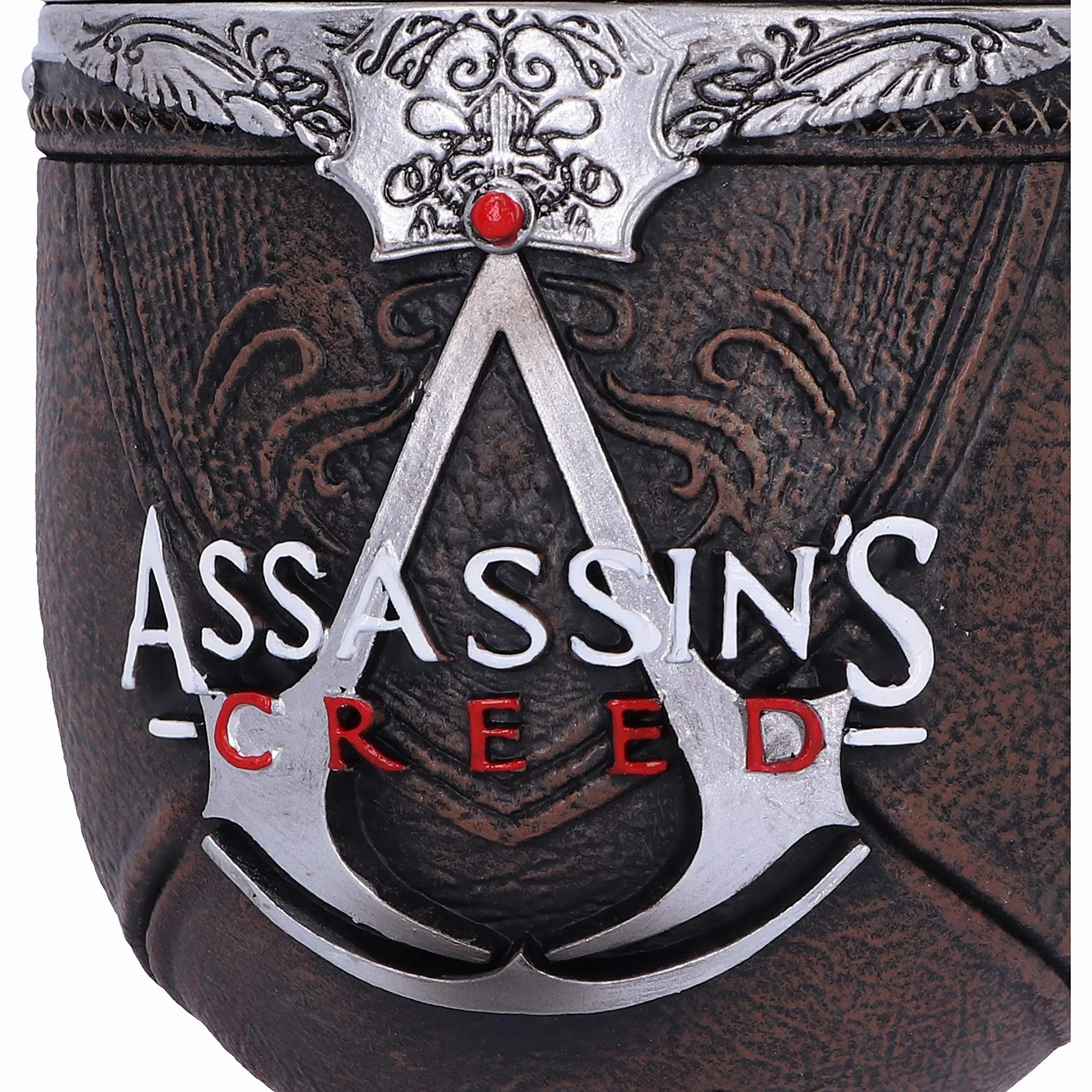 Nemesis Now Oficjalnie licencjonowany Assassins Creed brązowy kieliszek do gier z ukrytym ostrzem, 20,5 cm