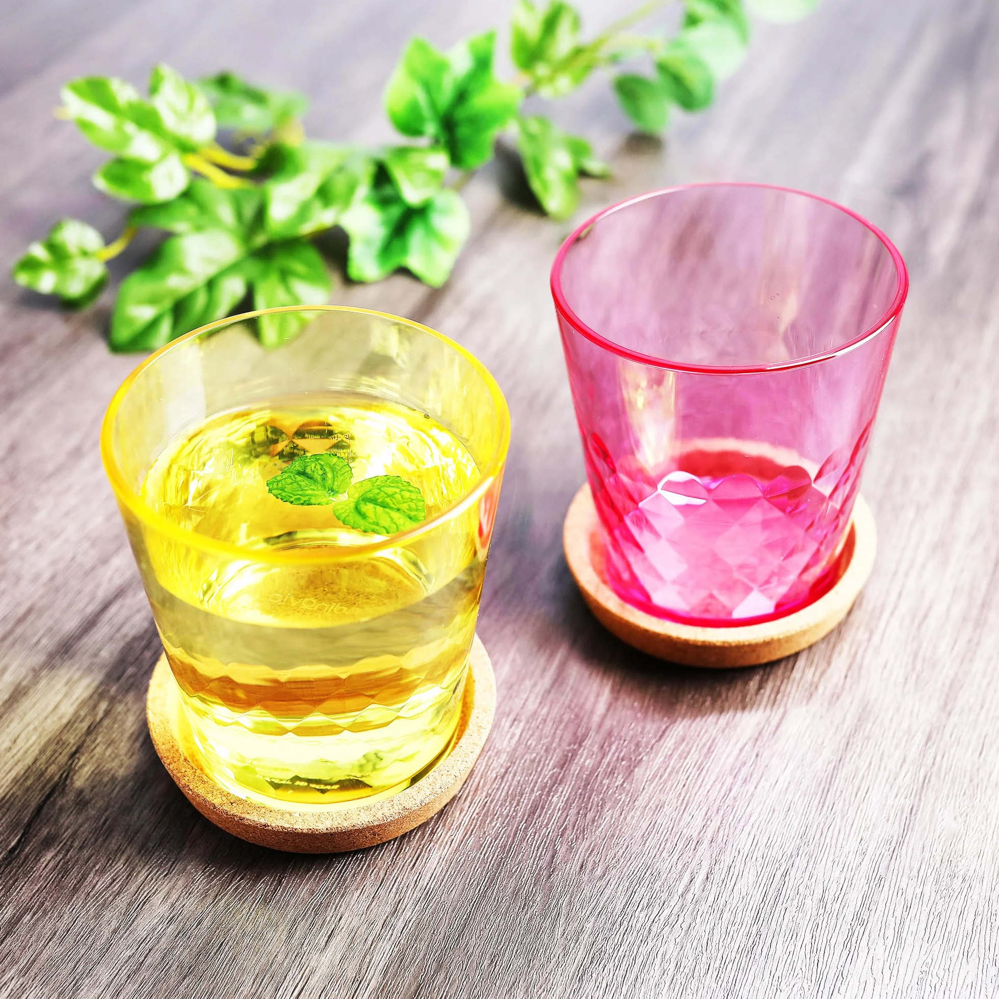 Szklanki akrylowe 400 ml nietłukące się zestaw 6 szt. bez BPA