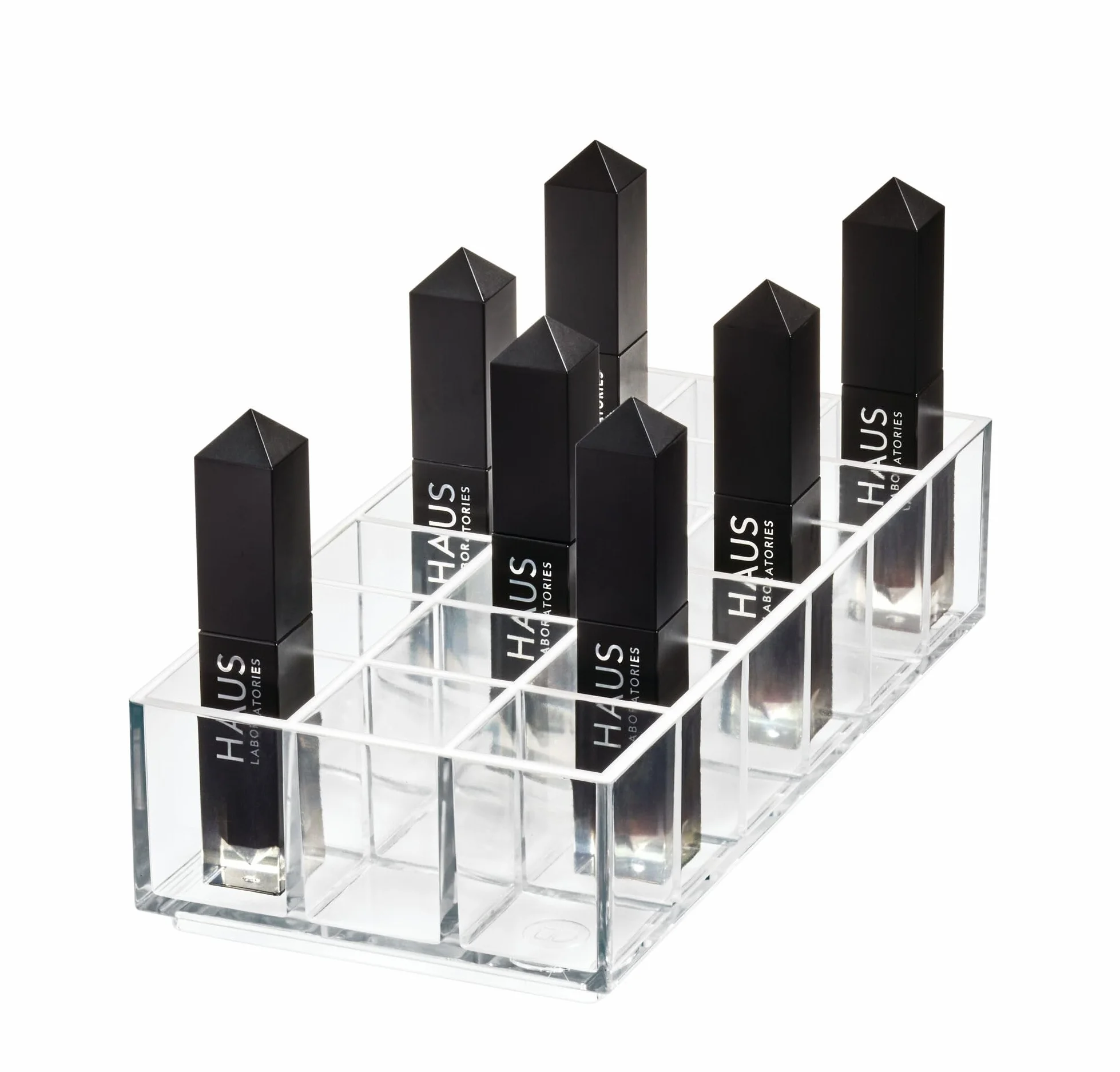 iDesign Plastikowy organizer na szminkę z kolekcji Sarah Tanno, 20 x 10 x 5 cm, przezroczysty