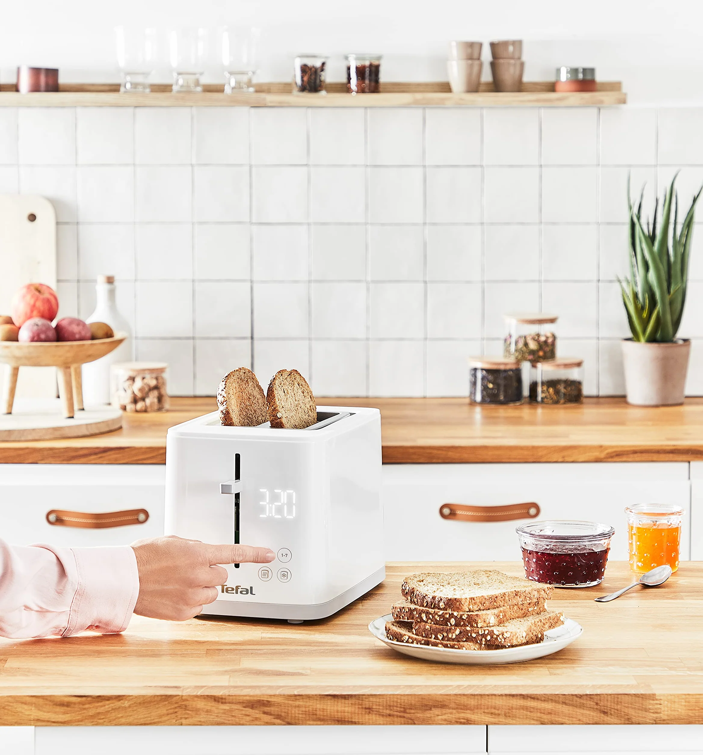 TEFAL TT6931 Sense Toster 7 poziomów opiekania biały