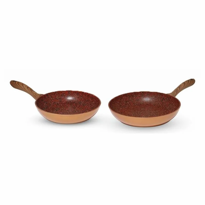 Venteo KitchenPro patelnia granitowa 28 cm z powłoką nieprzywierającą i pokrywą