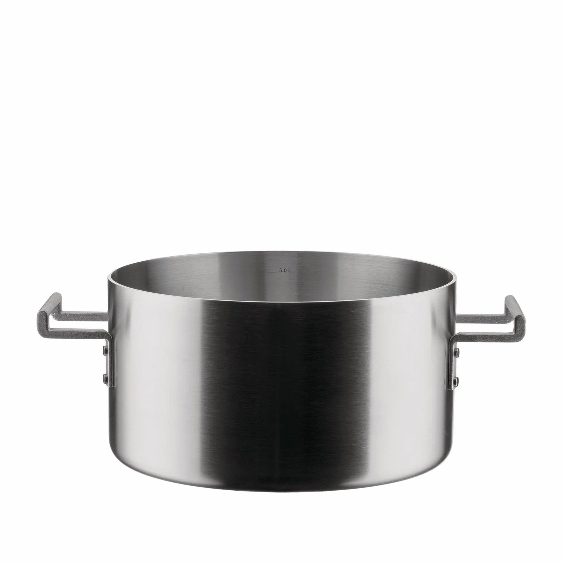 Alessi Convivio DC101/24 designerski garnek z dwoma uchwytami w wielu kolorach, nadaje się do indukcji, stali nierdzewnej i PVD, z magnetycznym spodem, 24 cm, mata