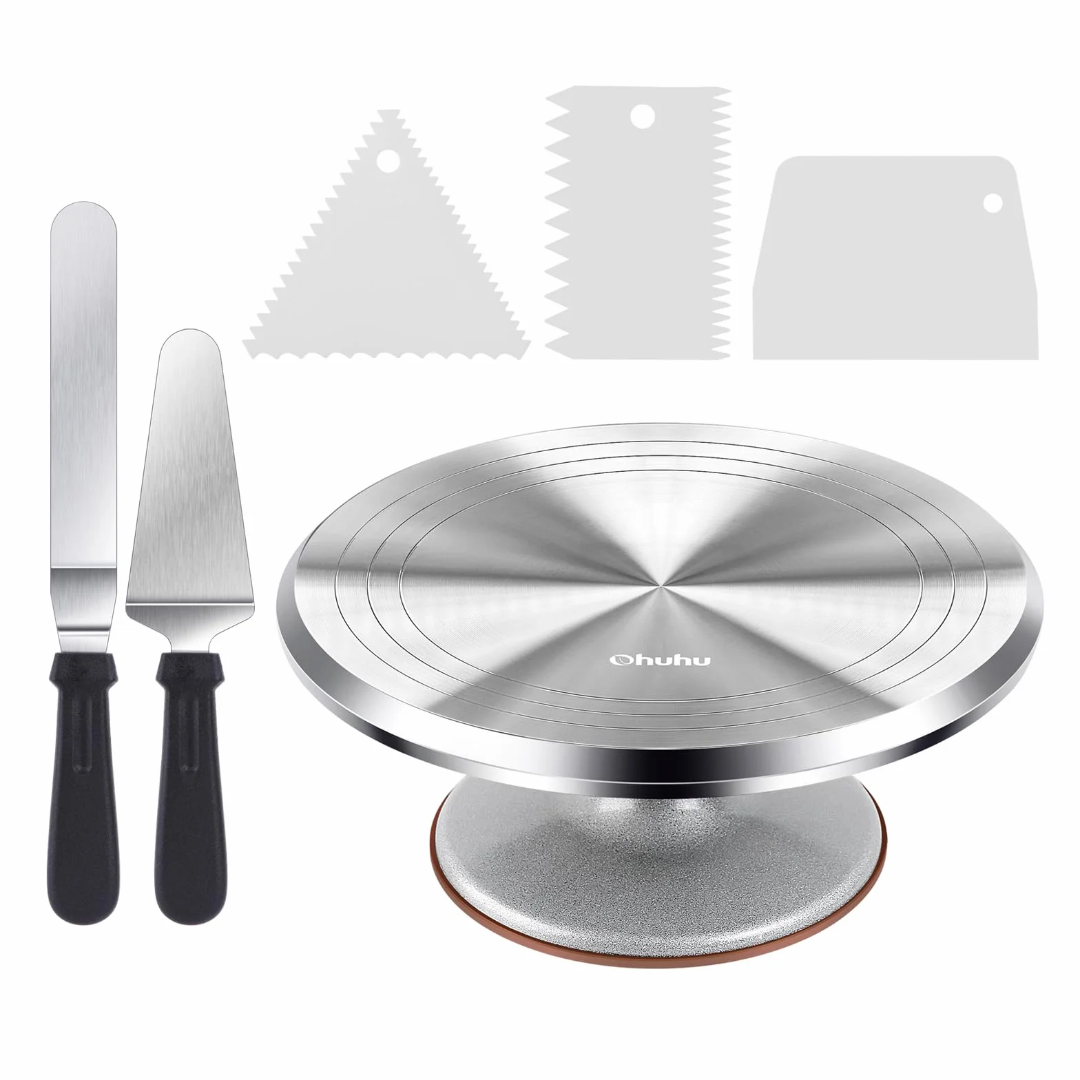 Obrotowy stojak na tort 30 cm ze stopu aluminium, talerz do dekoracji ciast