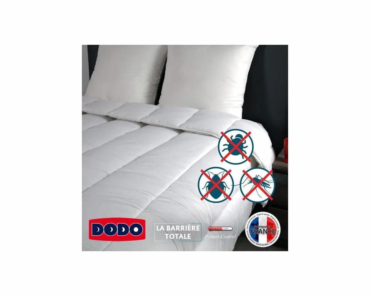 DODO Kołdra pikowana, odporna na roztocza i pluskwy, 140 x 200 cm, na łóżko pojedyncze, kołdra Multi Protect, miękkość i ochrona, można prać w pralce w temperaturze 40°C