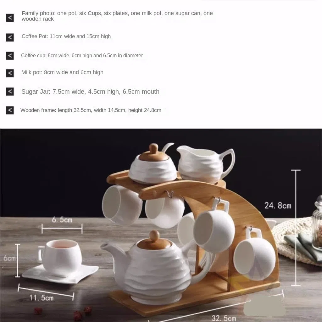 Kubek do kawy, Ślubny zestaw do kawy Ceramika Pure White Minimalistyczny podwieczorku Filiżanka herbaty