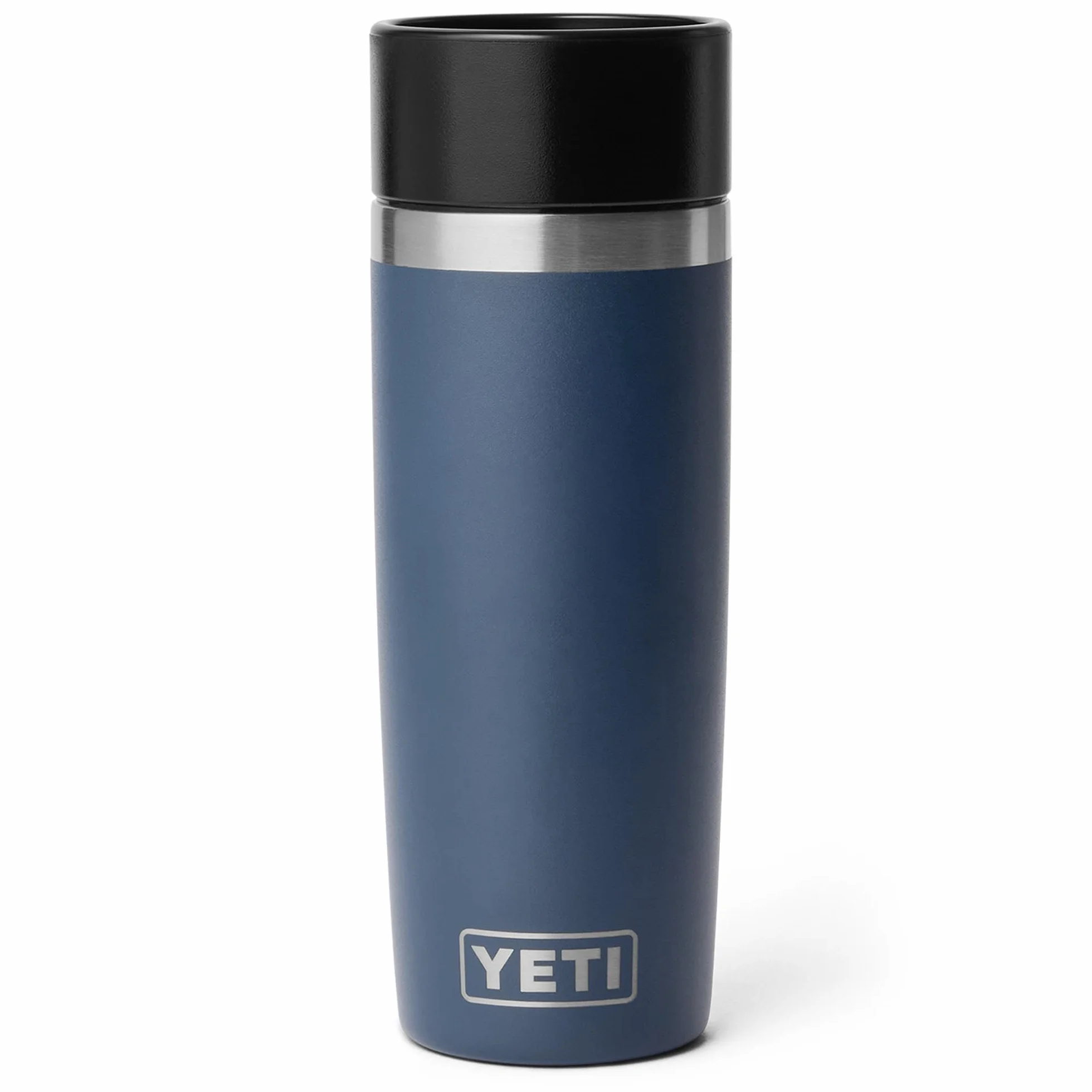 YETI Rambler 16 oz (473 ml) Travel Bottle with 100% Leakproof Hotshot Commuter Cap, Vacuum Insulated Stainless Steel Coffee Flask for Travel & Commute, Navy