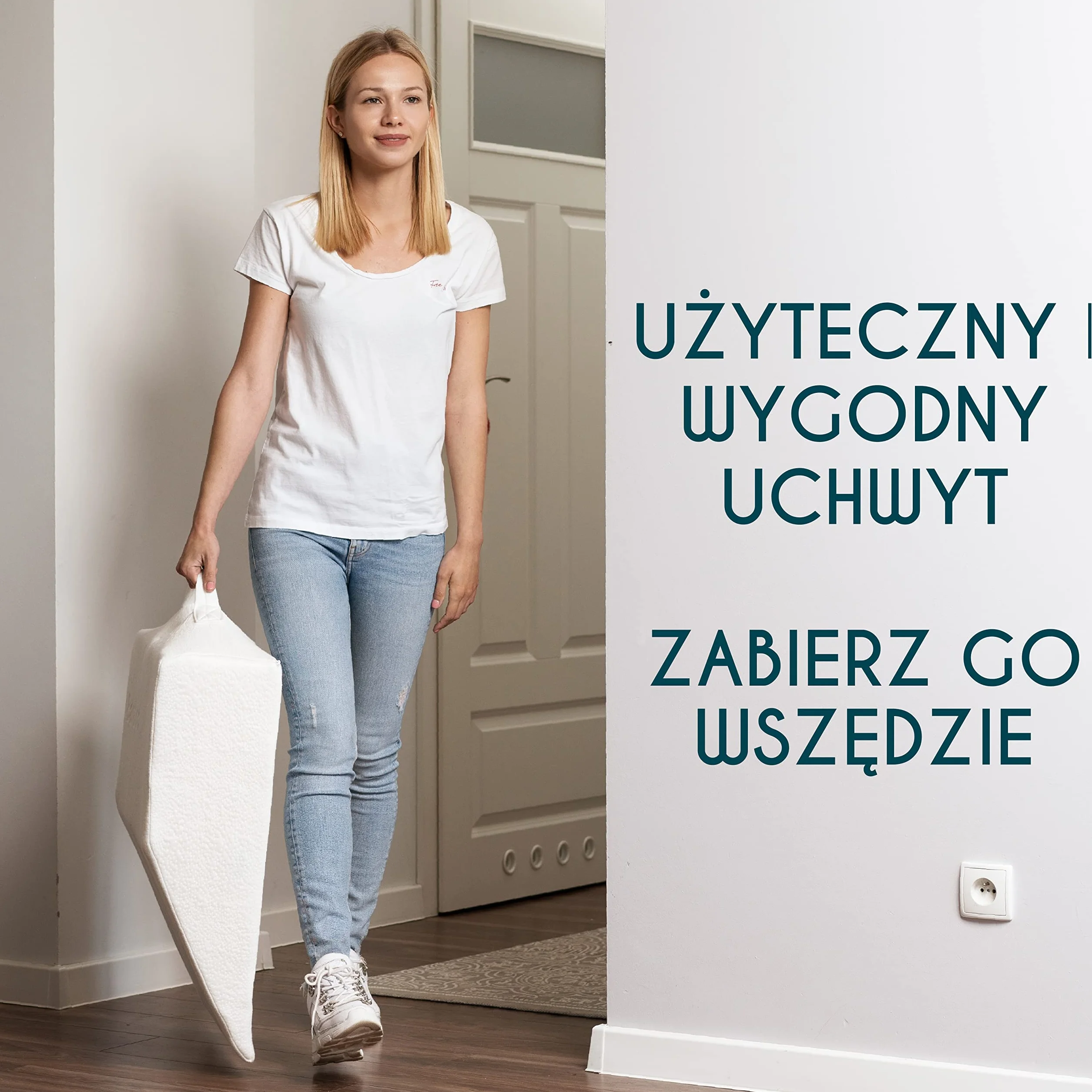Dreamzie Poduszka do podnoszenia nóg terapeutyczna z pamięcią kształtu oddychająca hipoalergiczna