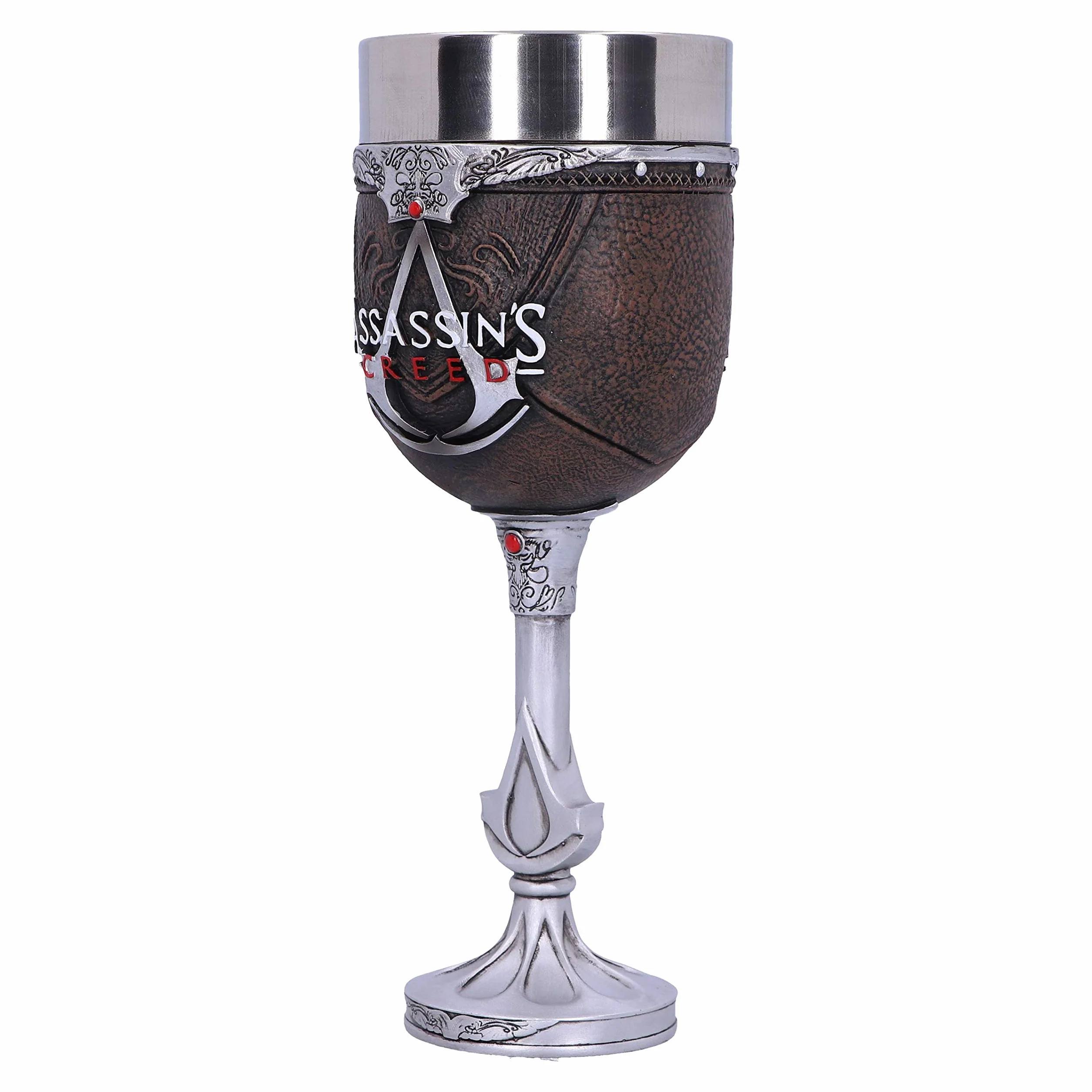 Nemesis Now Oficjalnie licencjonowany Assassins Creed brązowy kieliszek do gier z ukrytym ostrzem, 20,5 cm