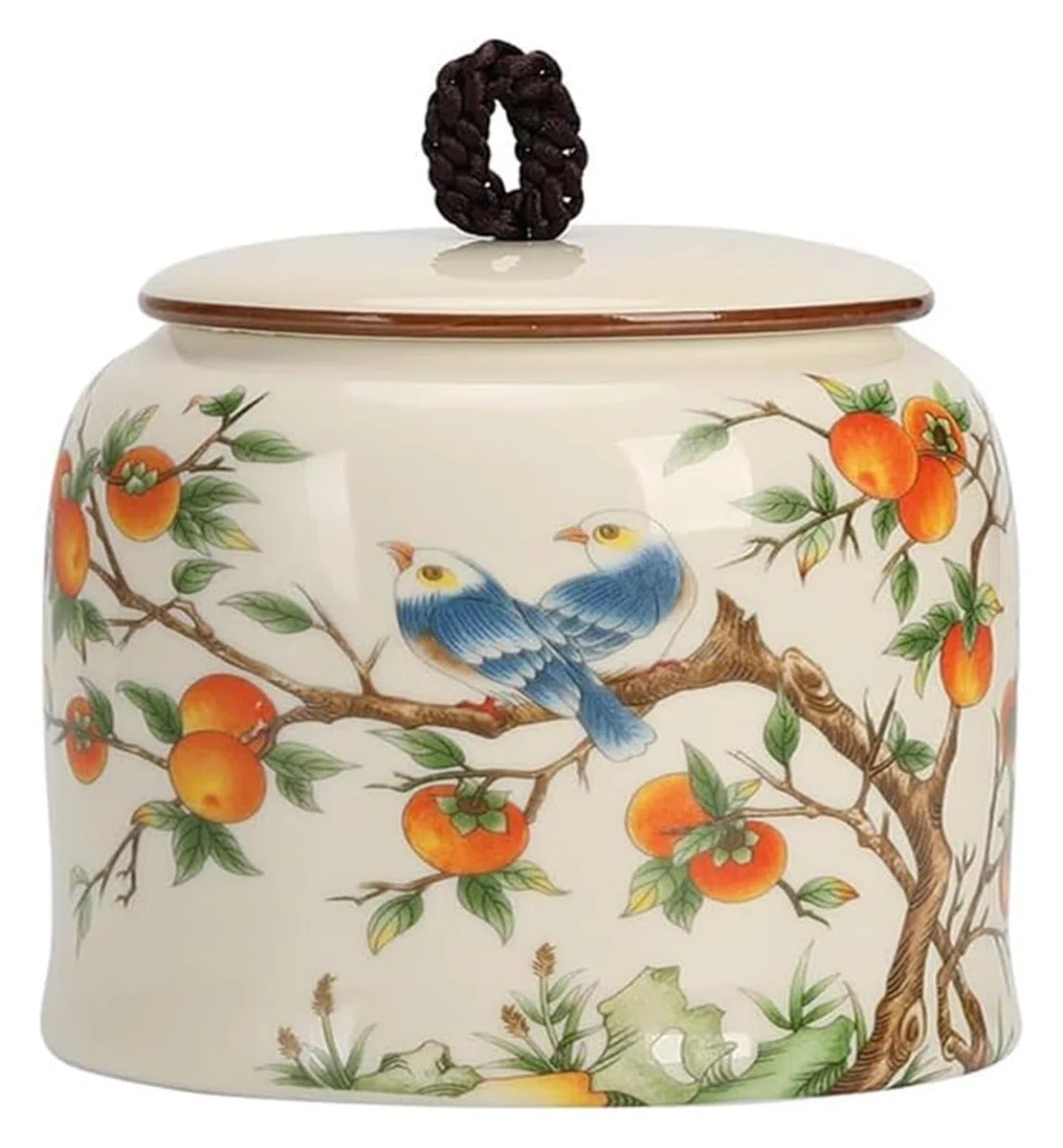 Słoiki z herbatą Ceramiczny pojemnik na herbatę z pokrywką Vintage chińskie puszki na herbatę puszka do kuchni herbata kawa do salonu półka prezent D