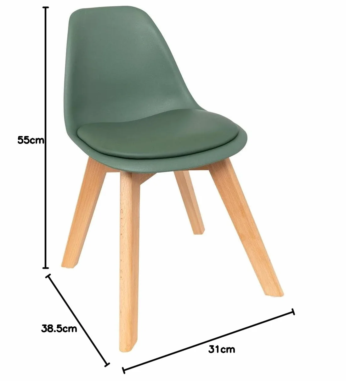 ATMOSPHERA CREATEUR D'INTERIEUR Krzesło Mini PP Berry Zielony