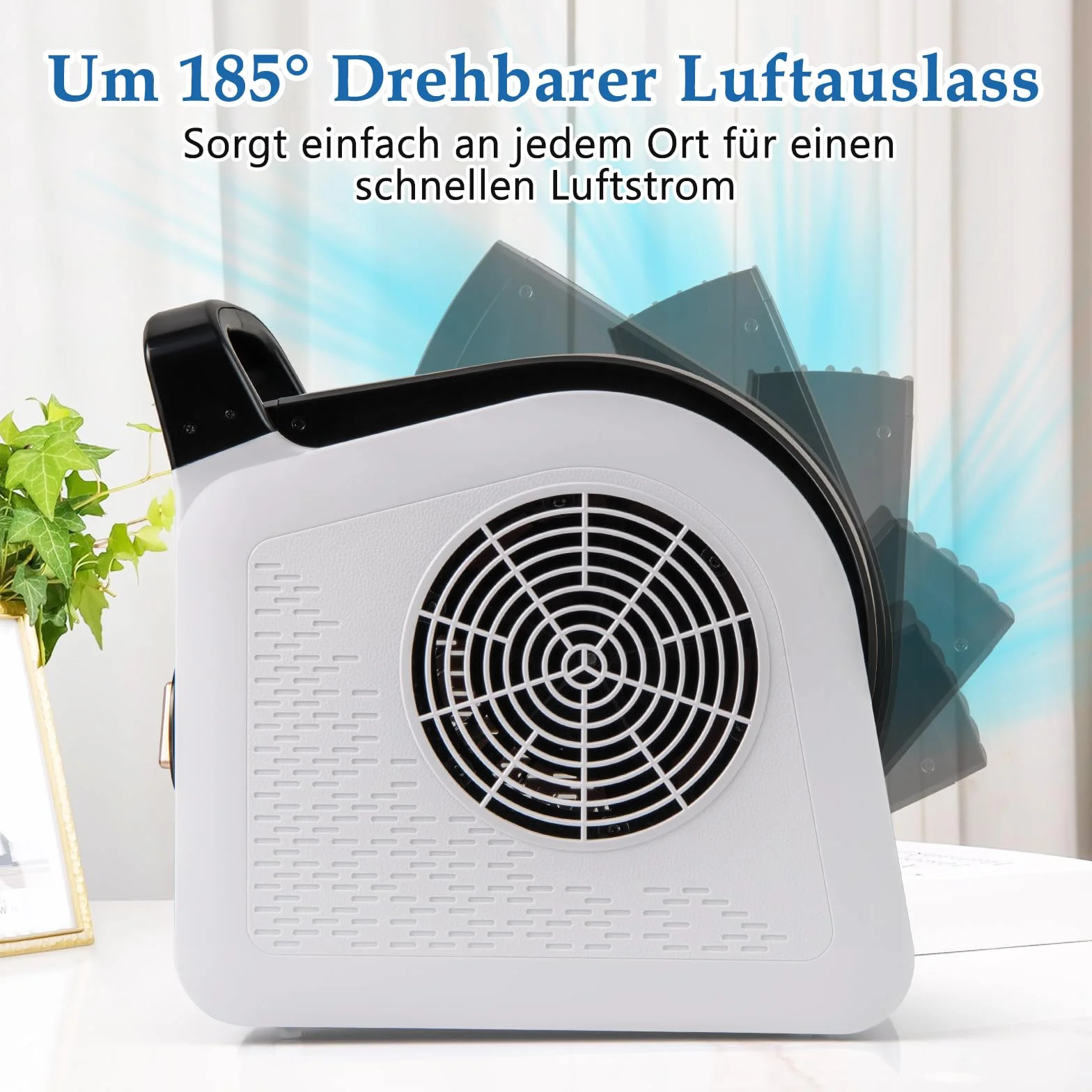 COSTWAY Dmuchawa podłogowa 130 W 3 prędkości głowica obracana 185° wentylator stojący