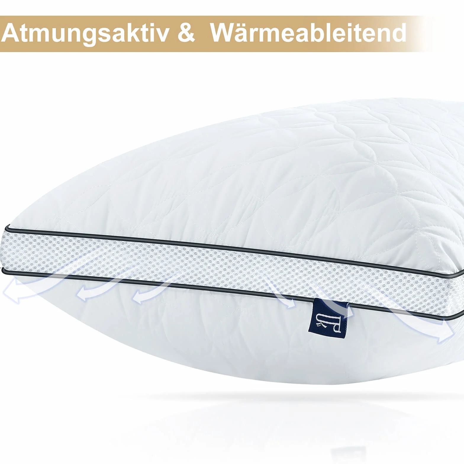 BedStory Poduszka 40x80 cm, Zestaw 2 Poduszek, Mikrofibra 2x950g, Oddychająca, Pranie, Öko-Tex
