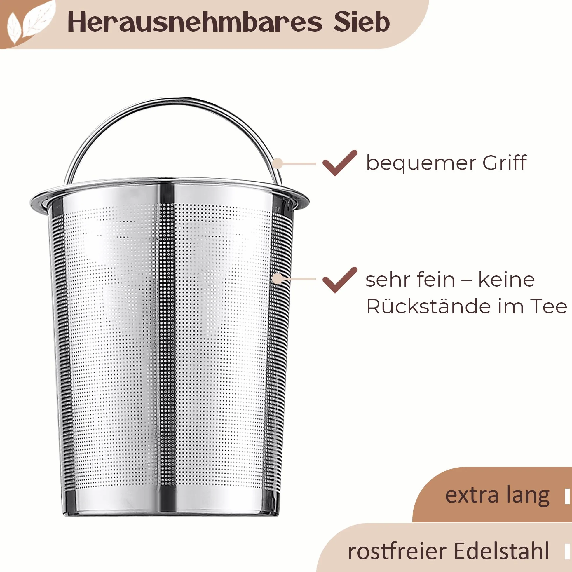 Ceramiczny dzbanek do herbaty z zaparzaczem, 1,2 l, czarny (antracytowy)