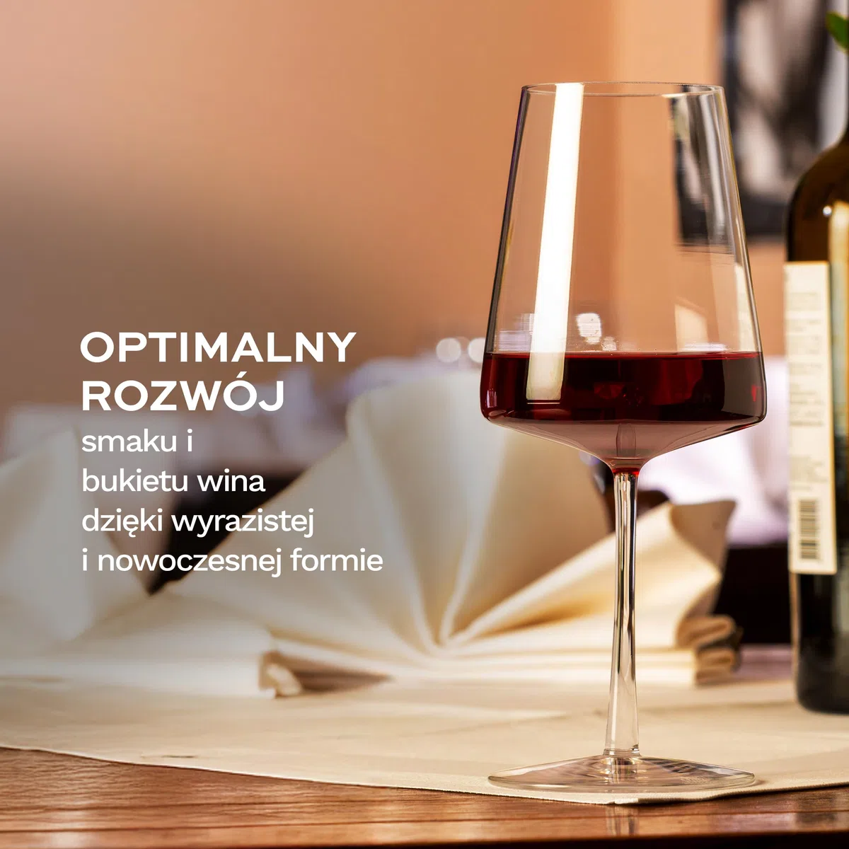 Stölzle Lausitz Kieliszki do Wina Czerwonego Power Zestaw 6 sztuk, 520ml – Kieliszki Premium do Mocnych Win – Nowoczesne Kieliszki z Kształtem Kanciastym – Odporne na Uszkodzenia i Mycie w Zmywarce