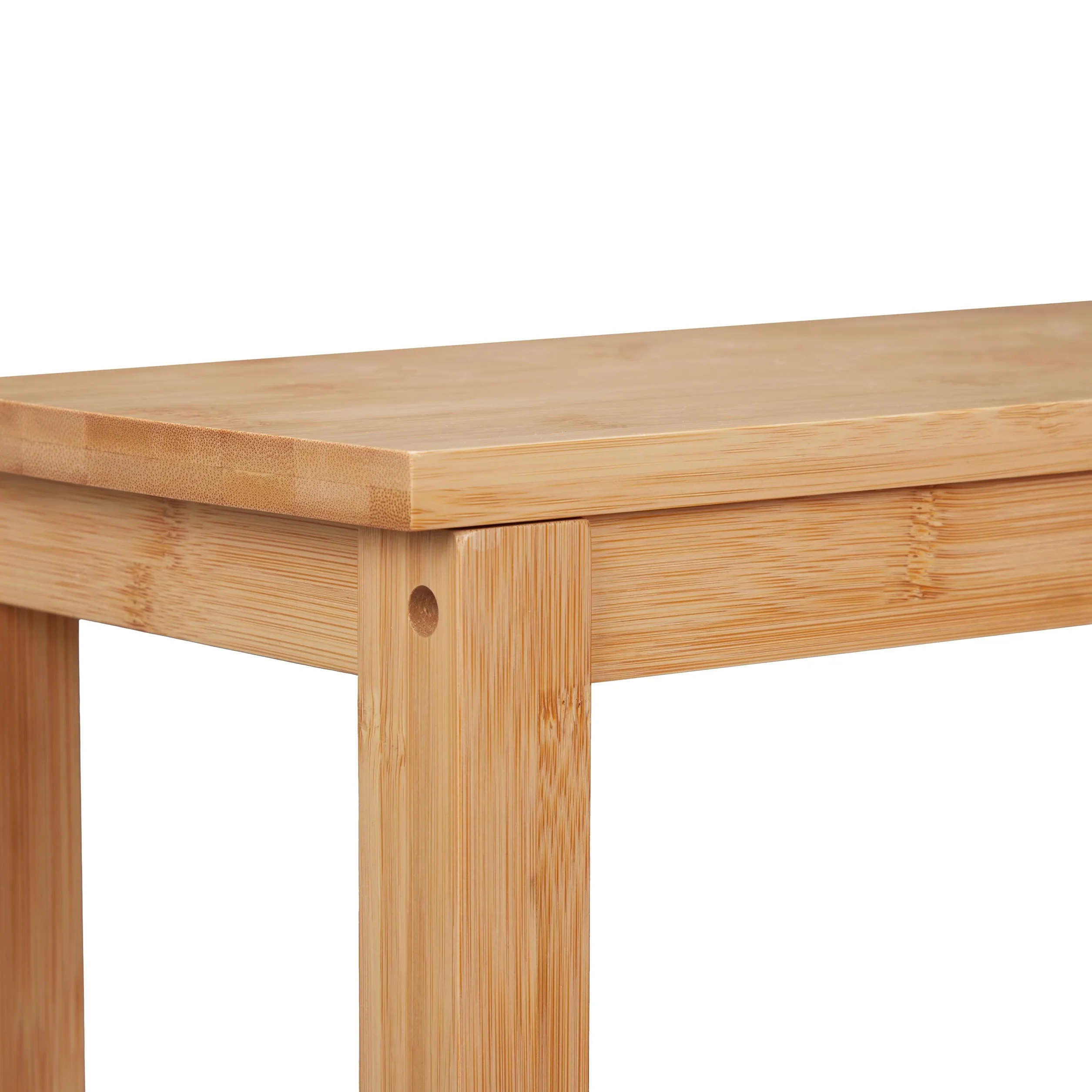 Relaxdays Taboret 2-stopniowy Bambus 100 kg 40x40x40,5 cm Naturalny