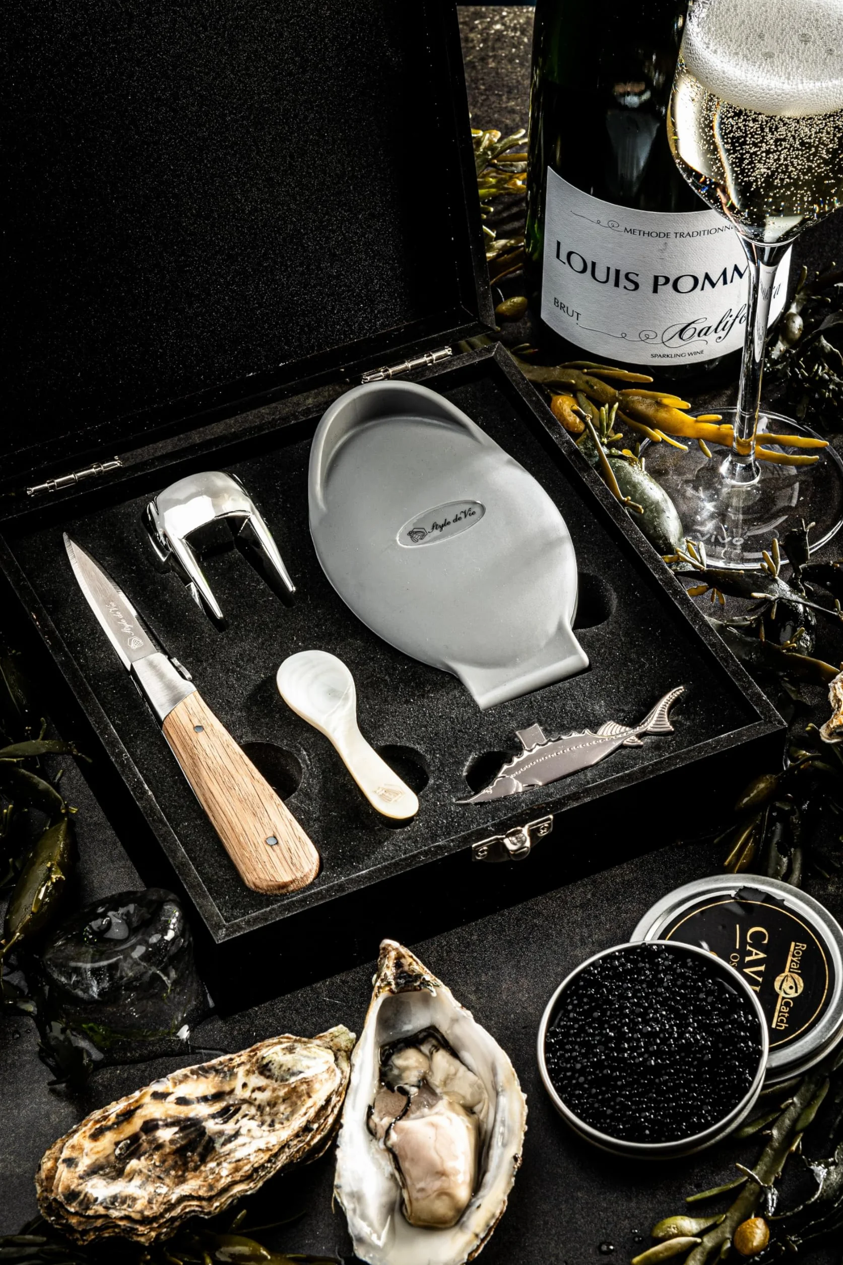 Laguiole Style de Vie Oyster Gift Set Exclusive Edition 'Luxury Line'