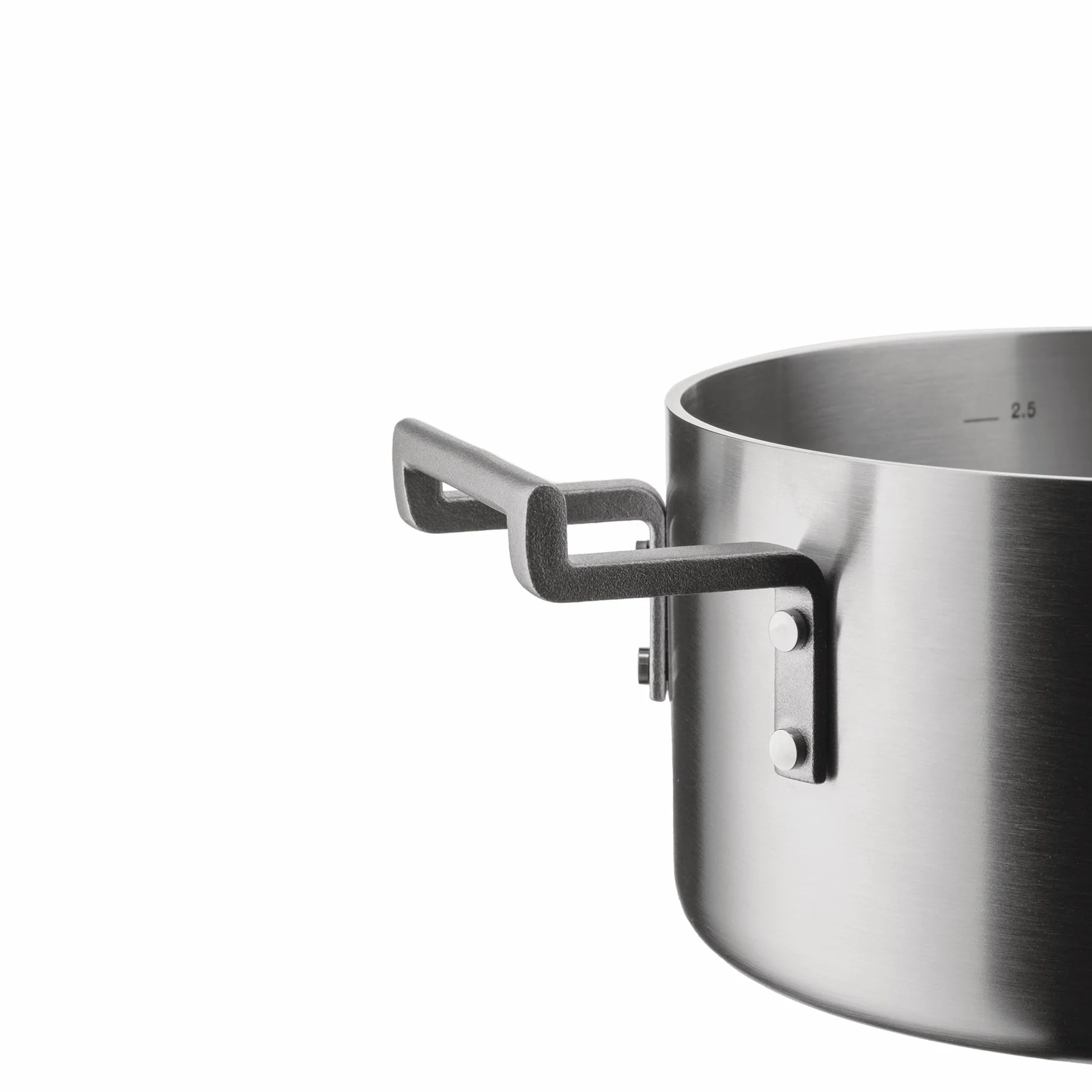 Alessi Convivio DC101/24 designerski garnek z dwoma uchwytami w wielu kolorach, nadaje się do indukcji, stali nierdzewnej i PVD, z magnetycznym spodem, 24 cm, mata