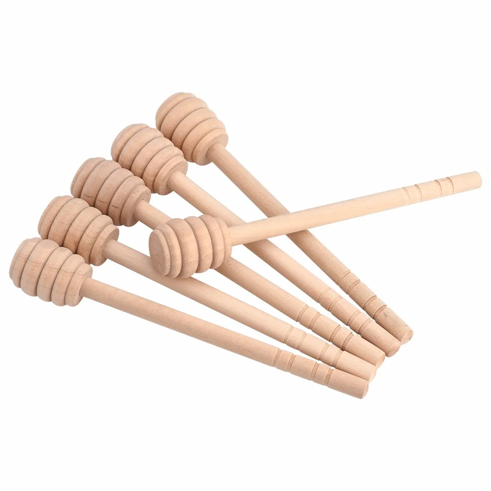 Drewniana Łopatka do Miodu 50 szt. 15 cm Pręt do Mieszania