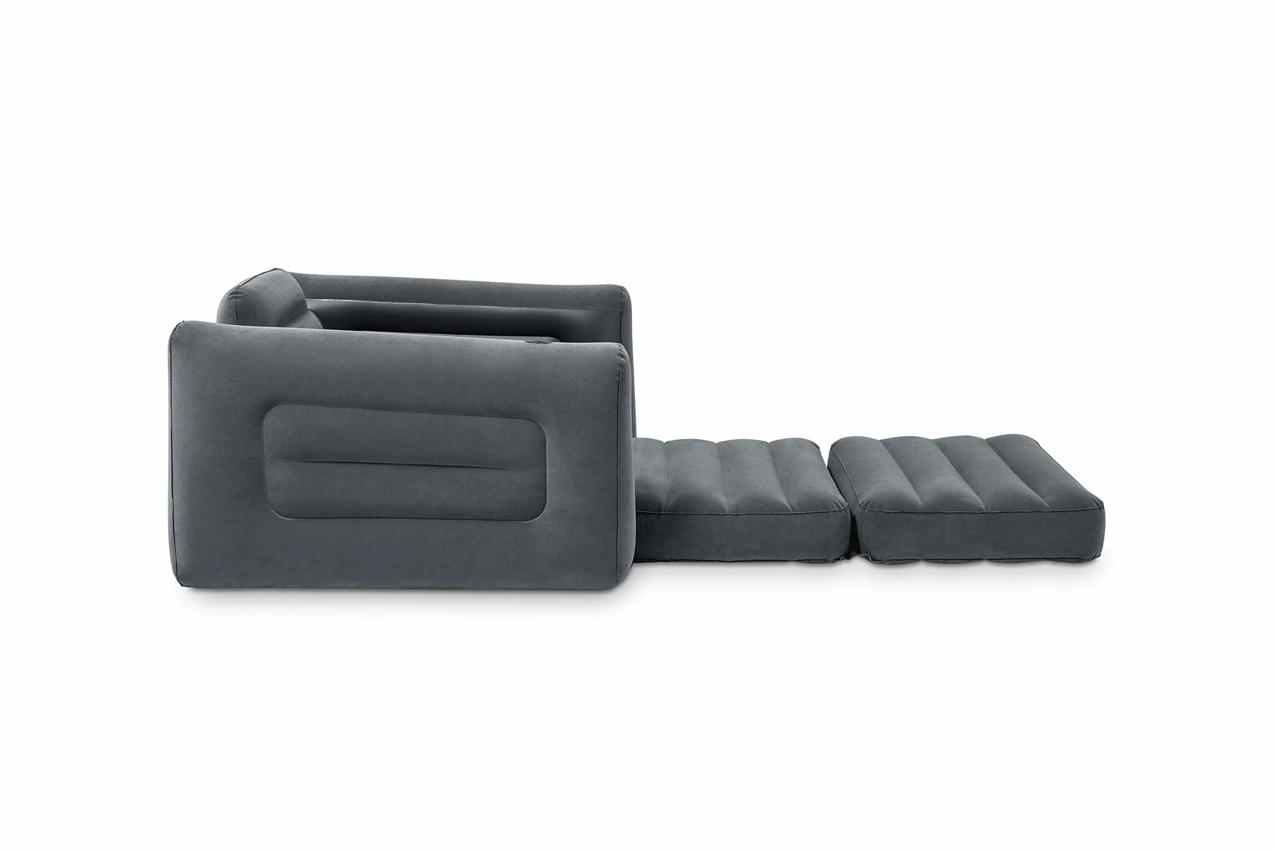 Intex Dmuchany Fotel, Szary, 117 x 224 x 66 cm