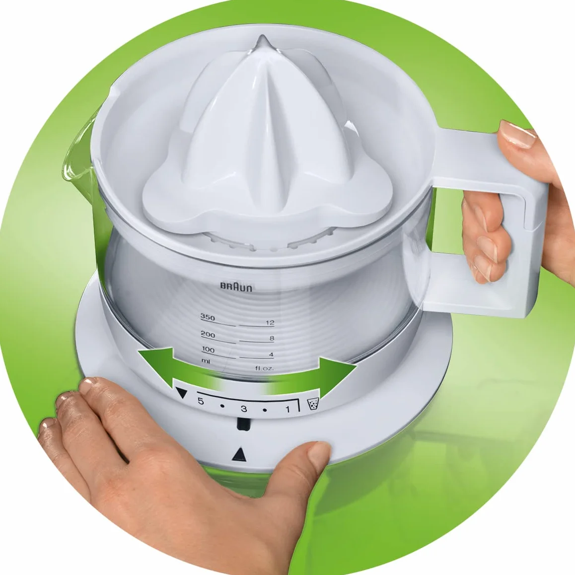 Braun Multiquick 3 MPZ9 Citrus Juicer wyciskarka do soków (20 W, 1,4 kg), biała