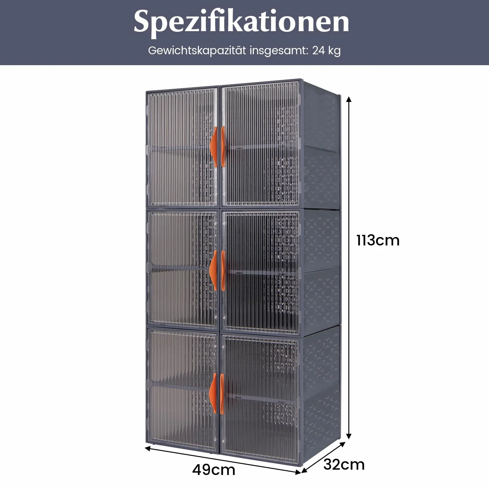 COSTWAY Pudełka na buty, zestaw 12 organizerów na buty, z tworzywa sztucznego, składane z pokrywką, do przechowywania butów do salonu, 49 x 32 x 133 cm