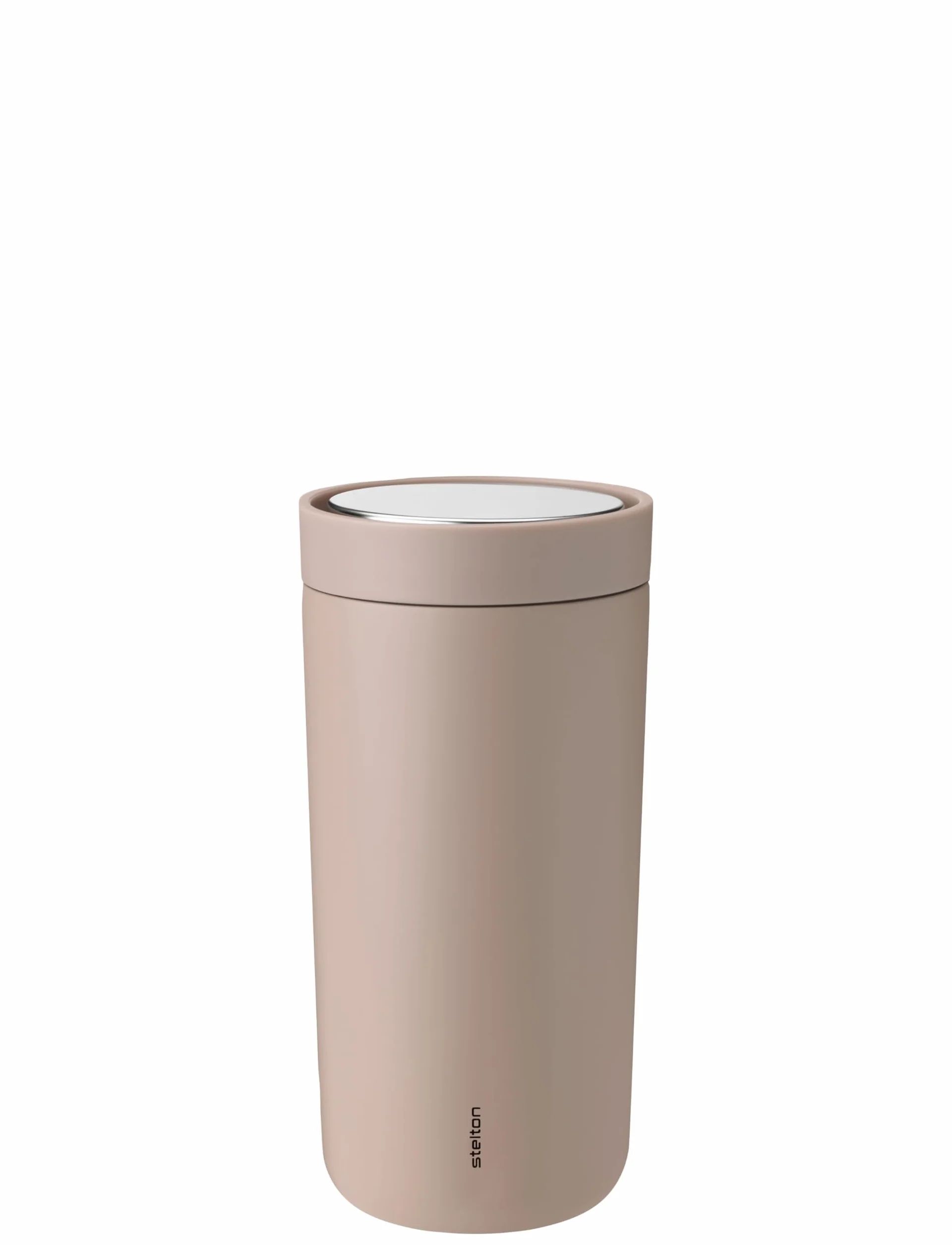 Stelton To-Go Click | Kubek termiczny, termos z podwójnymi ściankami - stal nierdzewna, bezpieczny przed wyciekaniem kubek na kawę/herbatę z inteligentną pokrywką Smart-Click - na gorące i zimne