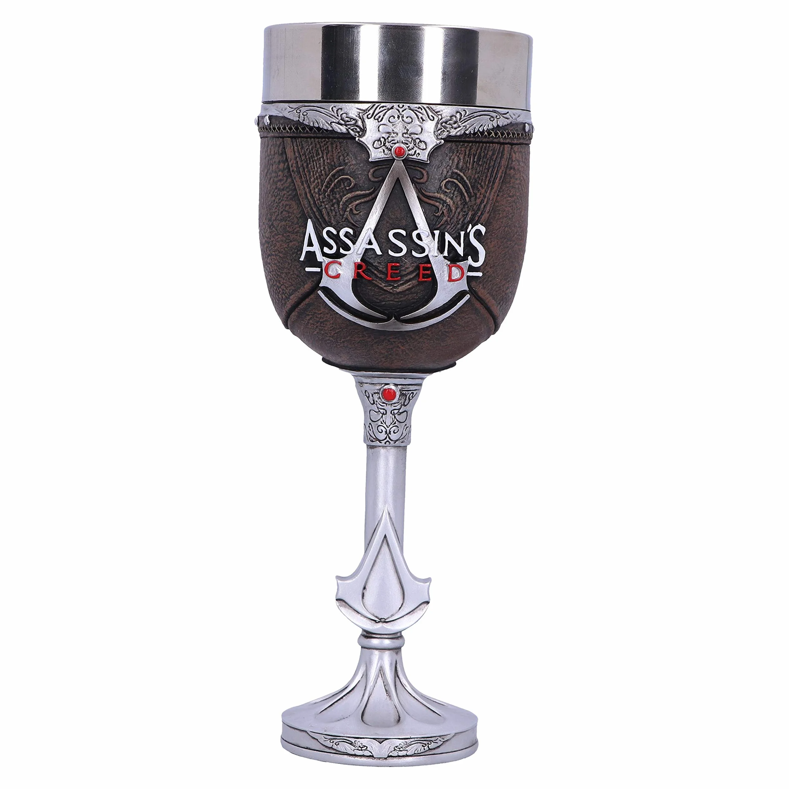 Nemesis Now Oficjalnie licencjonowany Assassins Creed brązowy kieliszek do gier z ukrytym ostrzem, 20,5 cm